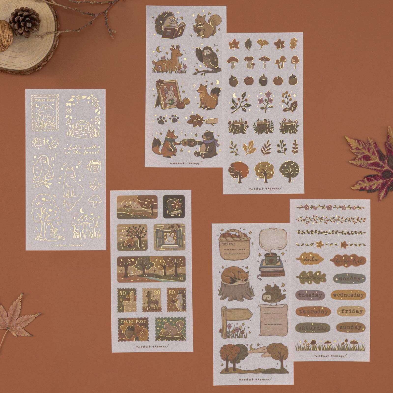Tsuki 'Forest Friends' Sticker Set ☾