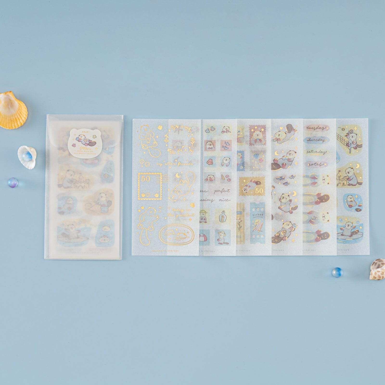 Tsuki 'Otter Friends' Sticker Set ☾