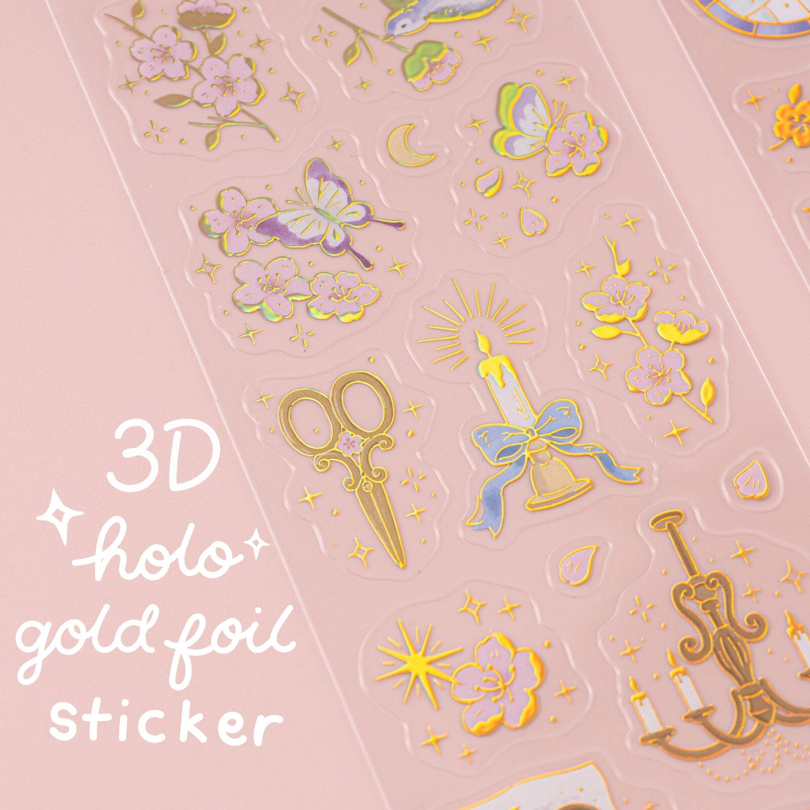 Tsuki 'Sakura Vintage' 3D Sticker Set ☾