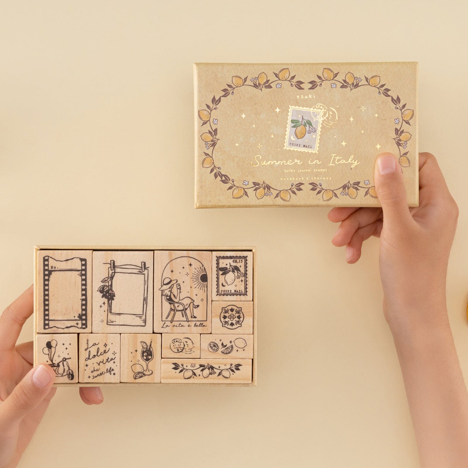 Tsuki 'Summer in Italy' Bullet Journal Stamp Set ☾