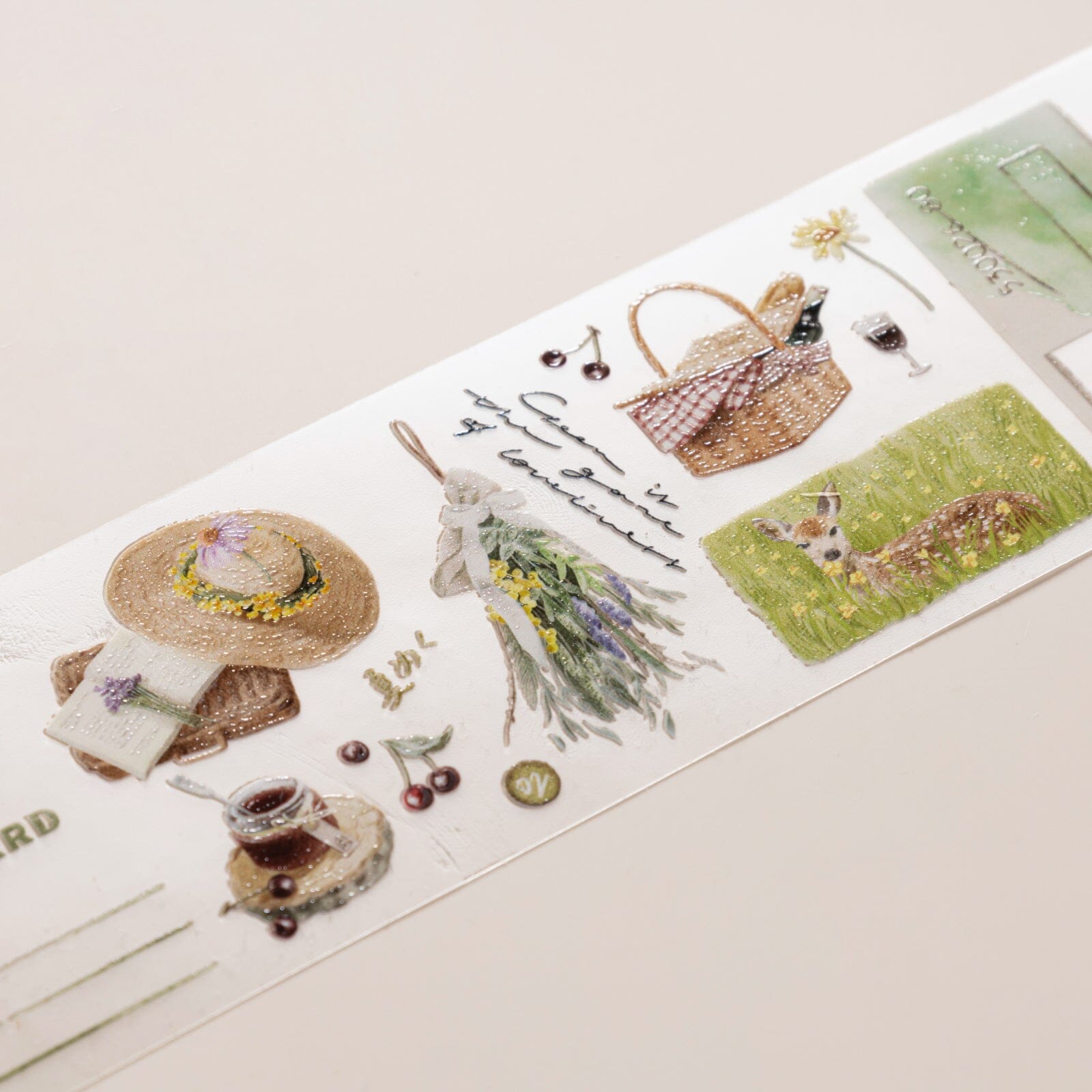 Hinoki - 'Into the Meadow' PET Decorative Tape - Meadow Picnic