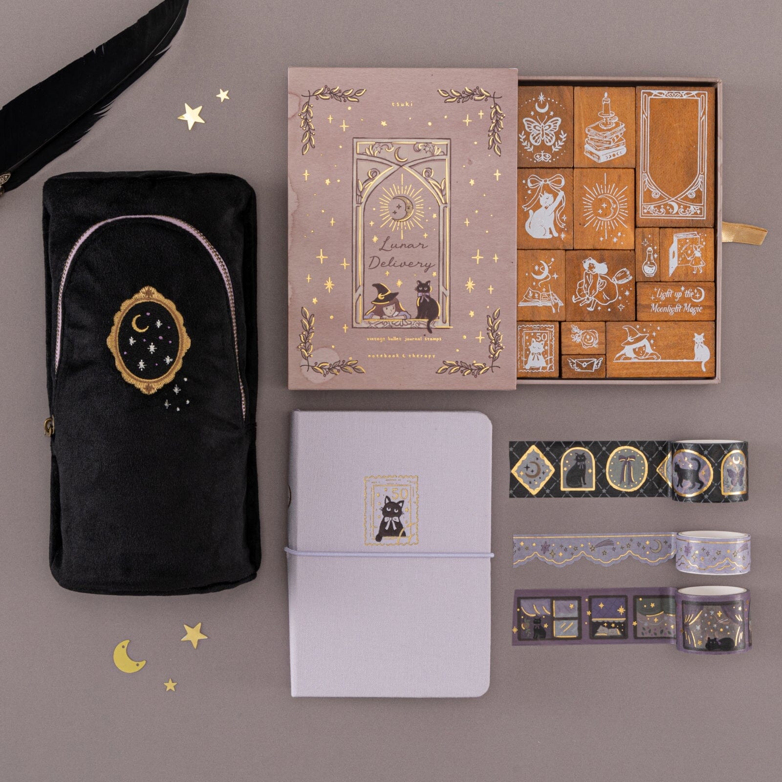 Tsuki 'Lunar Delivery' Standing Pen Pouch ☾