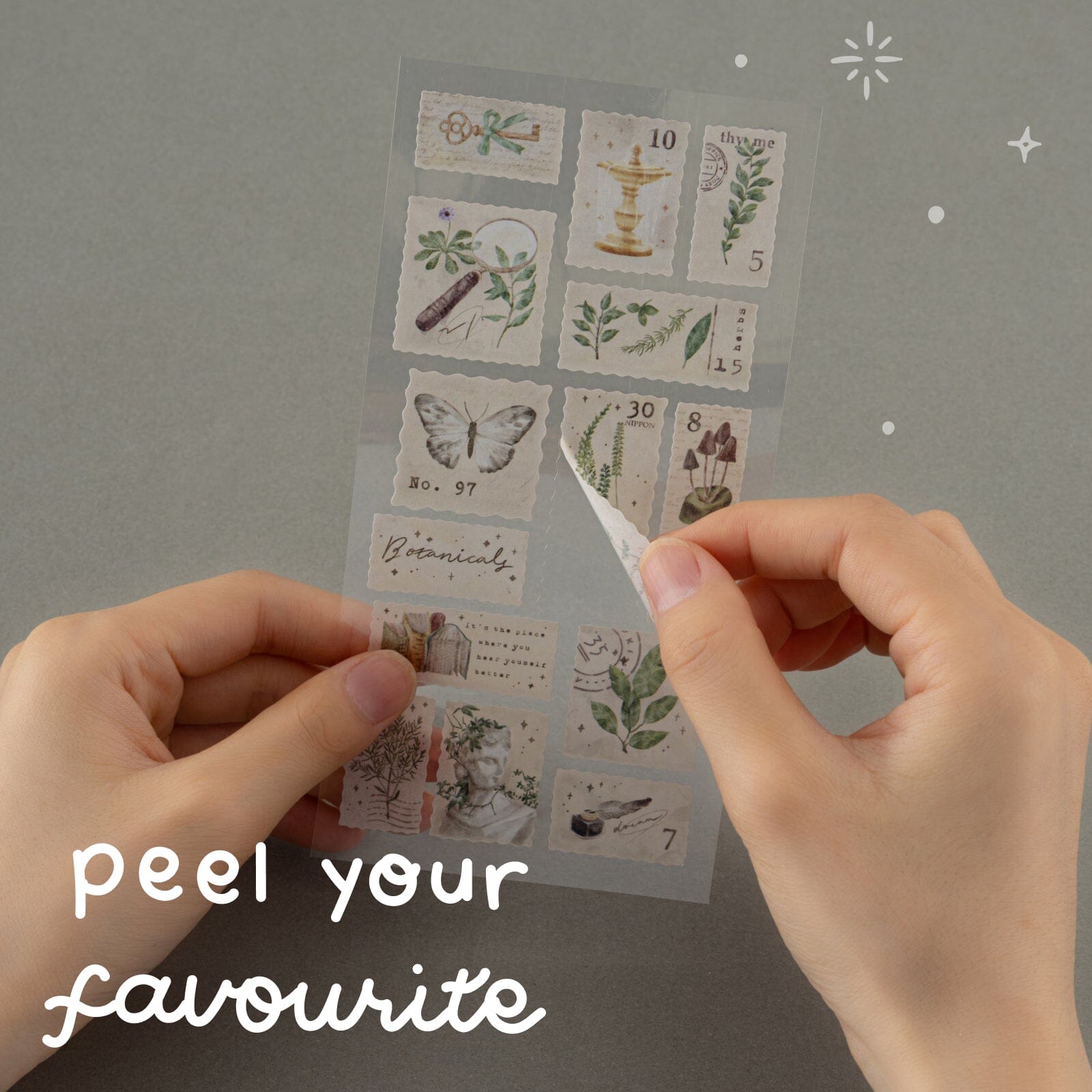 Tsuki 'Whimsical Botanics' Sticker Set ☾