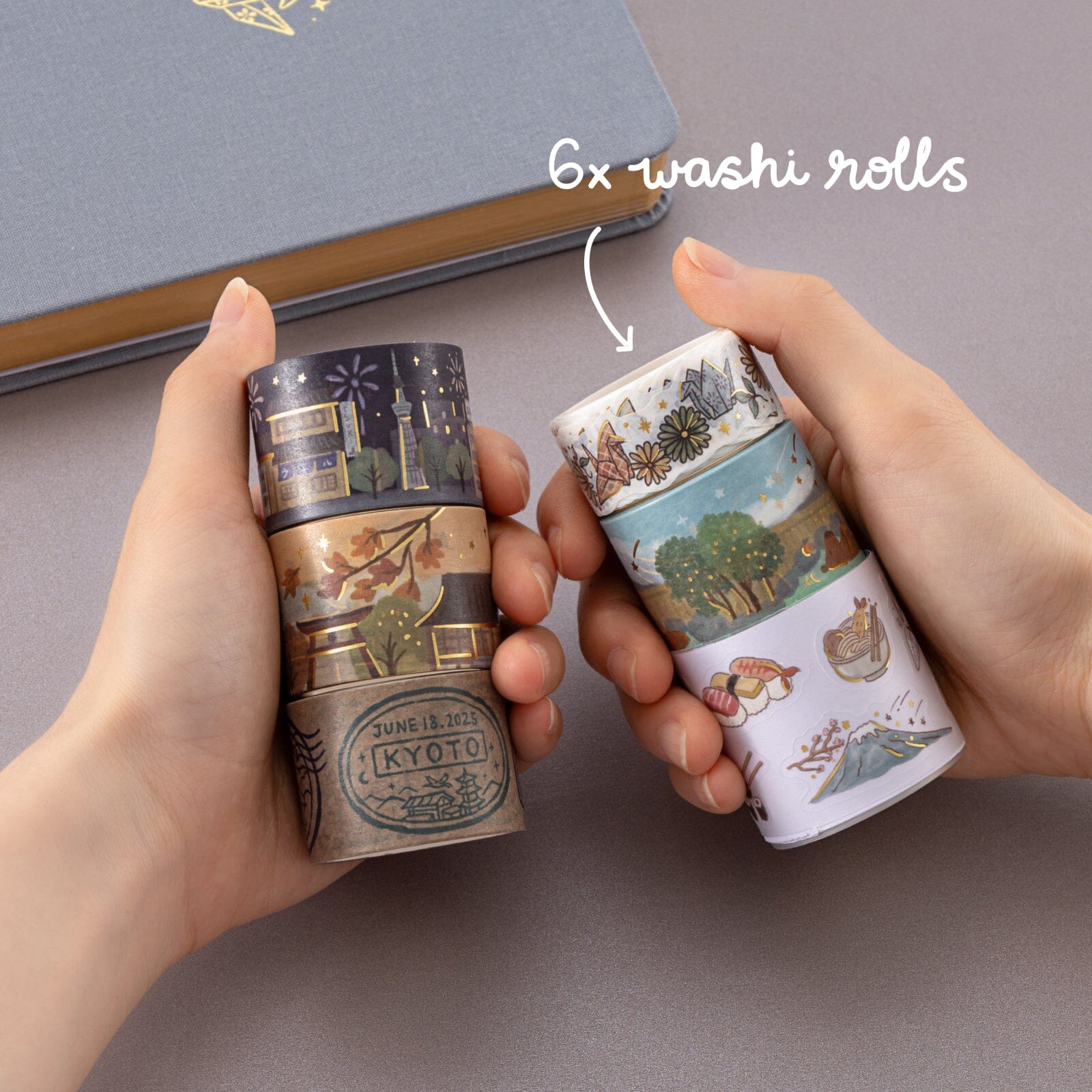 Tsuki 'Journey in Japan' Washi Tape Set ☾