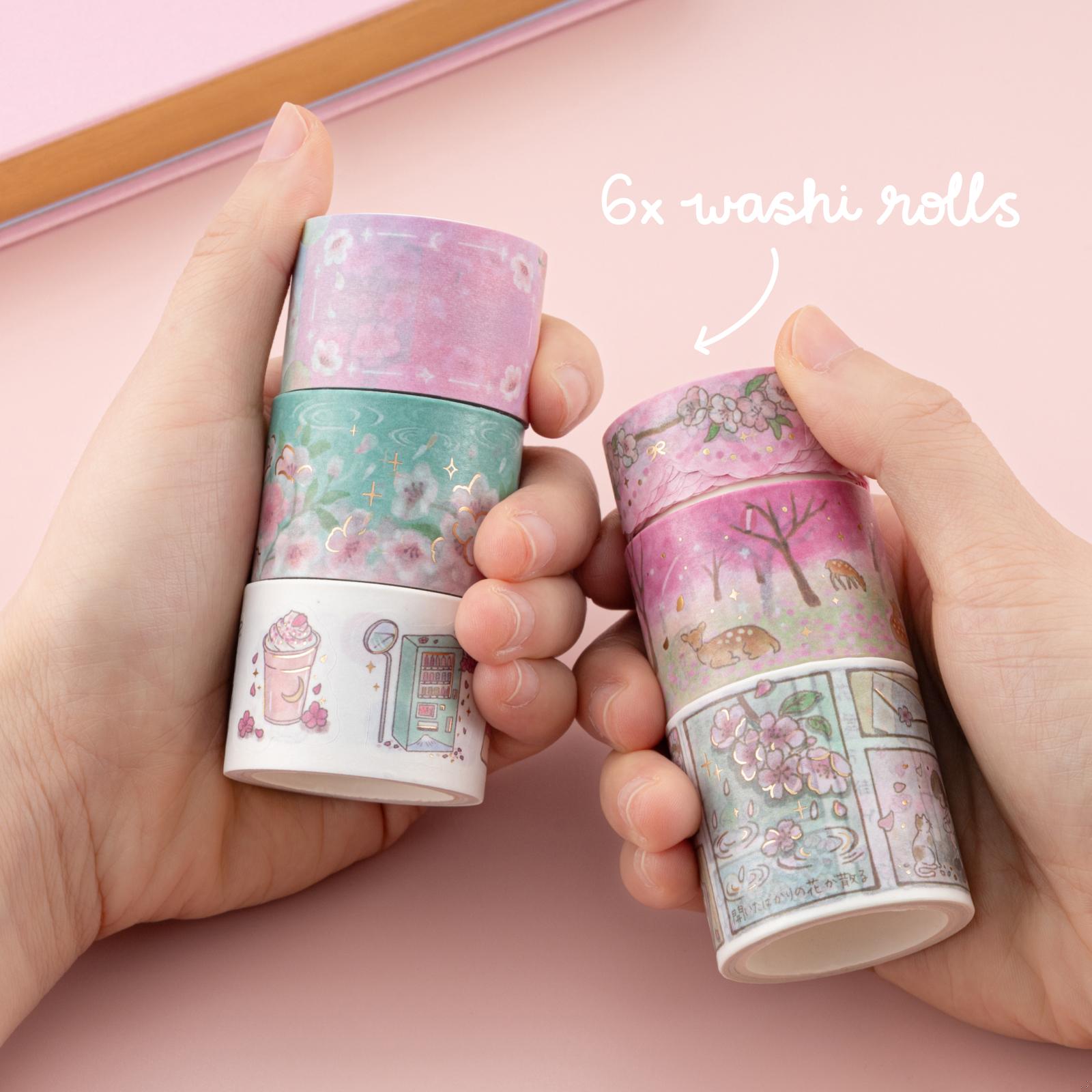 Tsuki 'Sakura Days' Washi Tape Set ☾