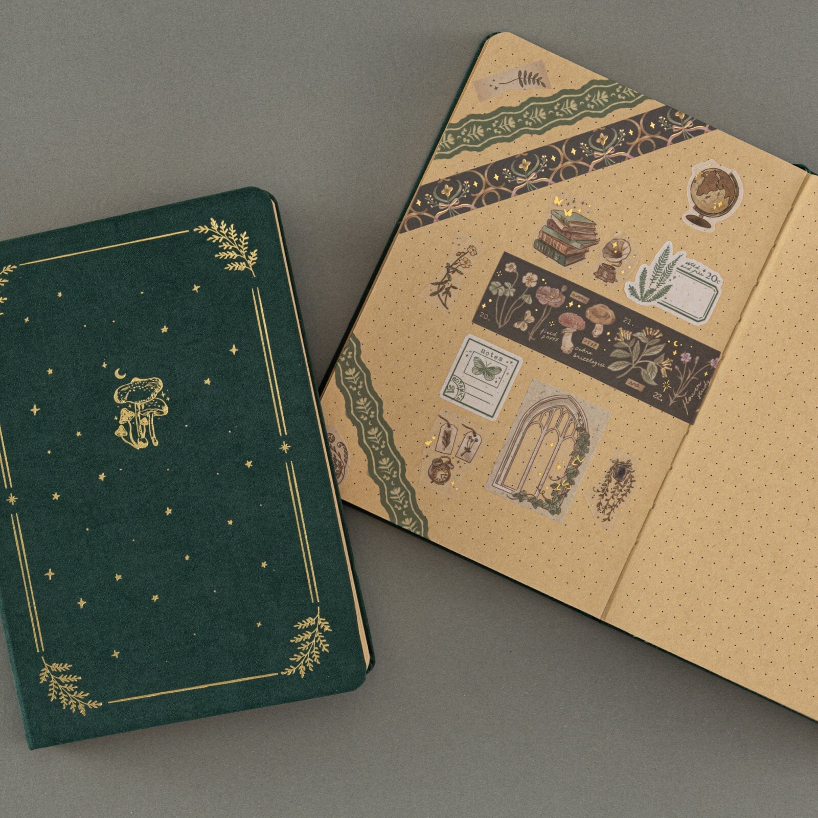 Tsuki 'Whimsical Woodland' Limited Edition Kraft Paper Bullet Journal in Original Size ☾