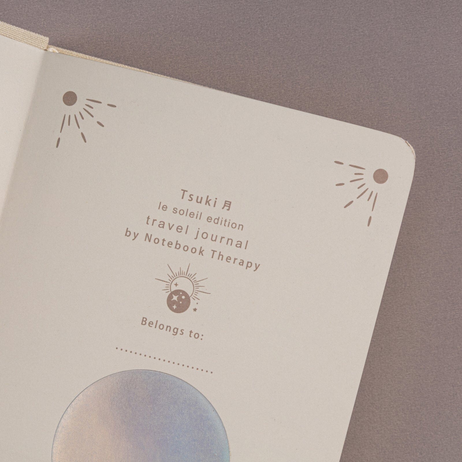 Tsuki 'The Sun' Collector's Edition Moon Planner Travel Notebook ☾
