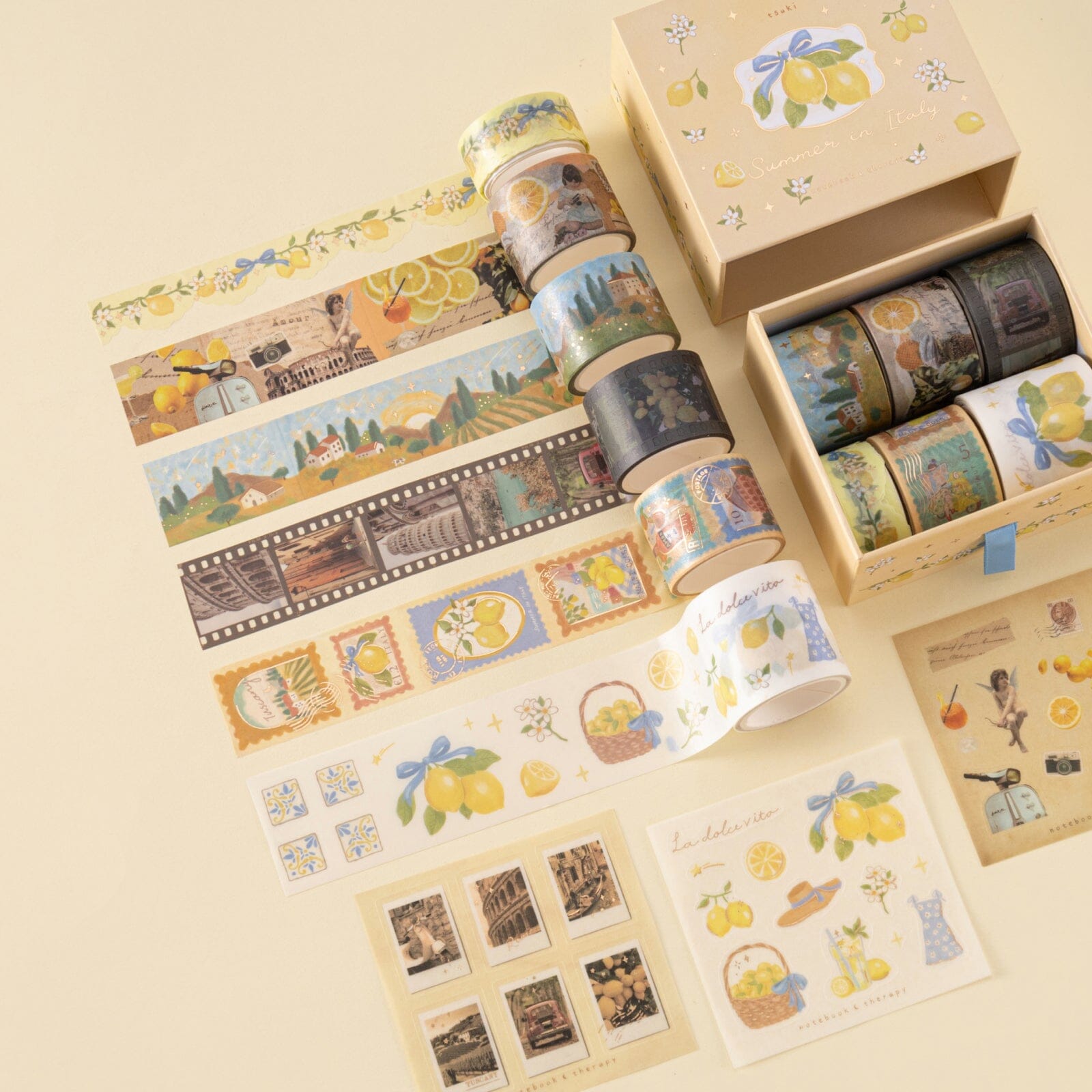 Tsuki 'Summer in Italy' Washi Tape Set ☾