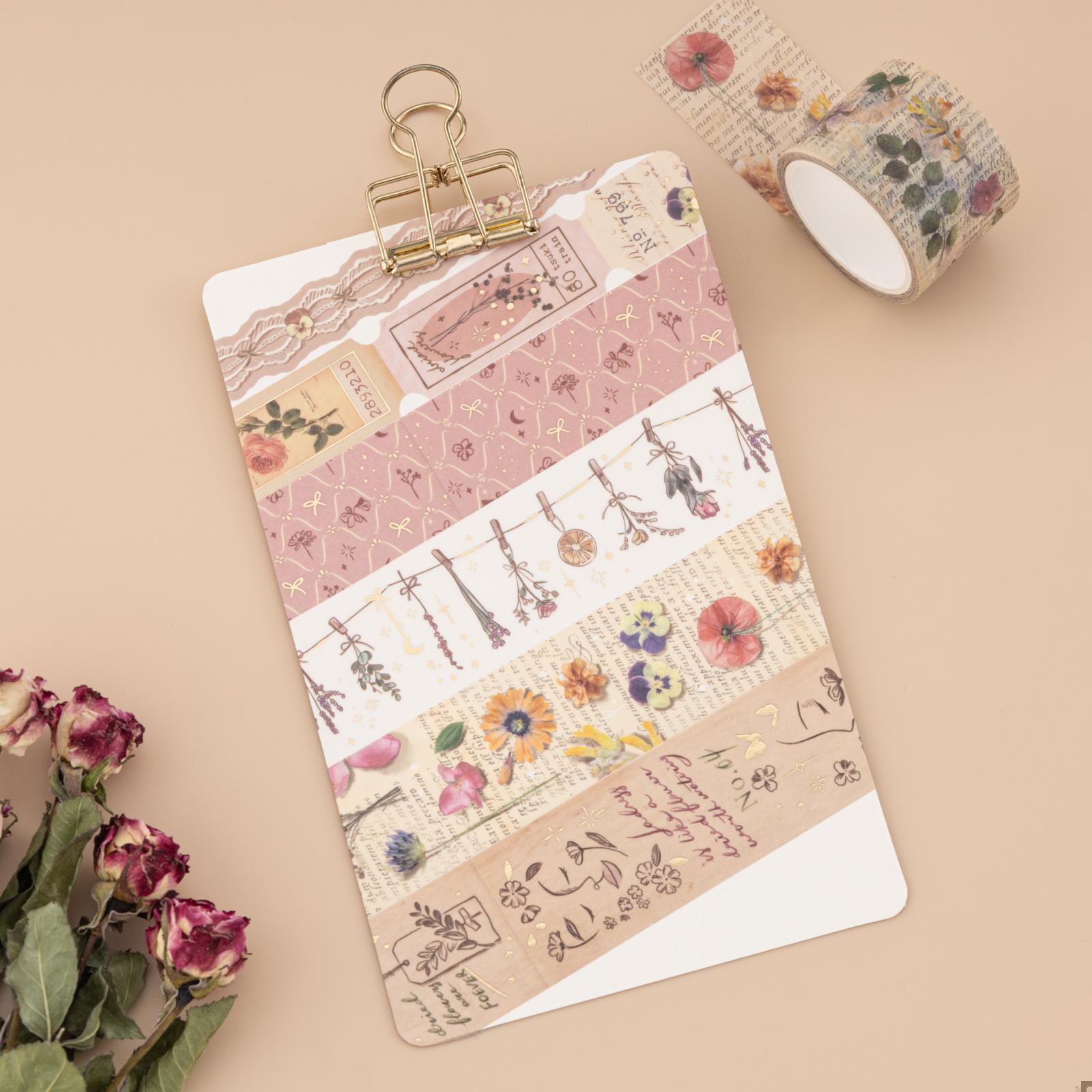 Tsuki 'Dried Flowers' Washi Tape Set ☾