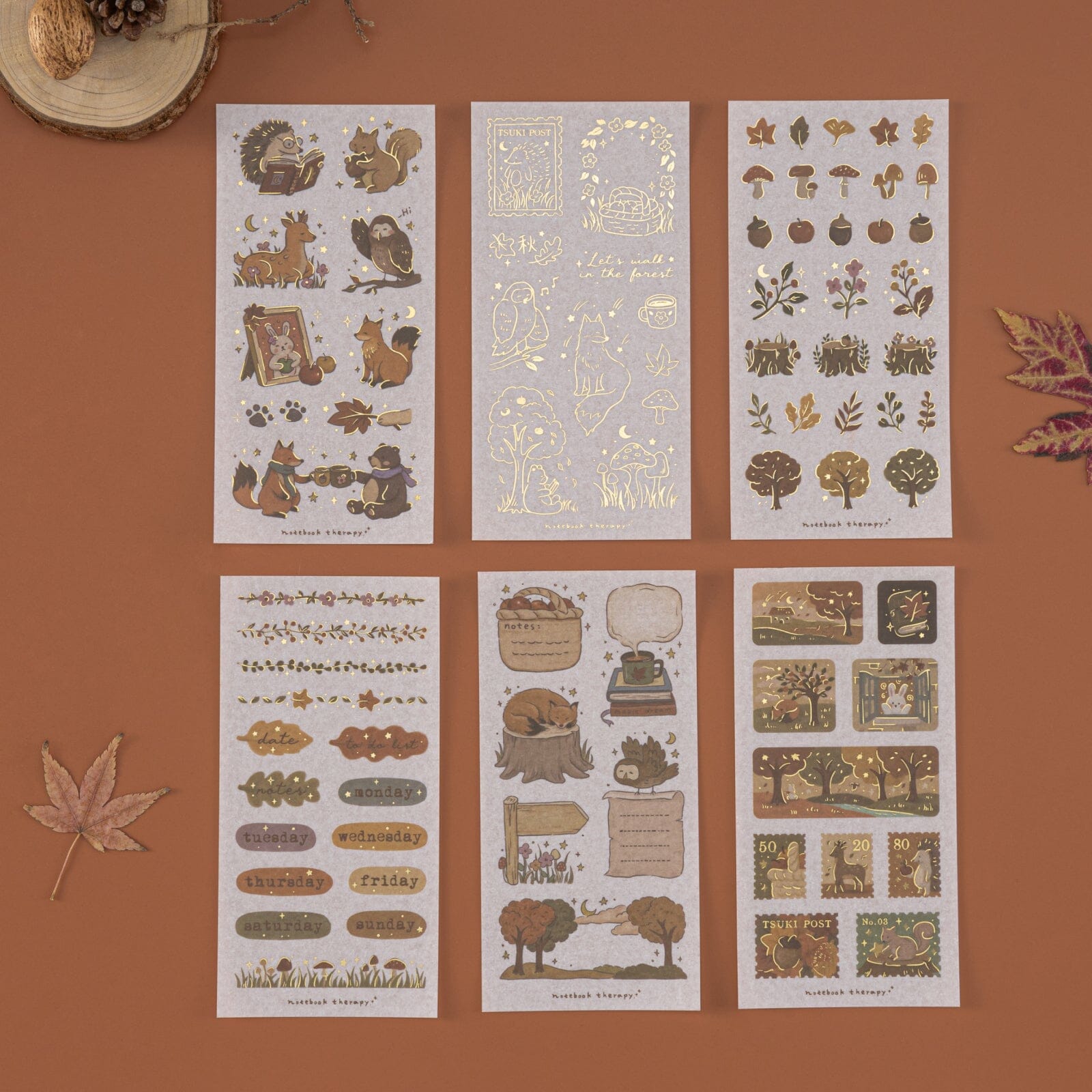 Tsuki 'Forest Friends' Sticker Set ☾