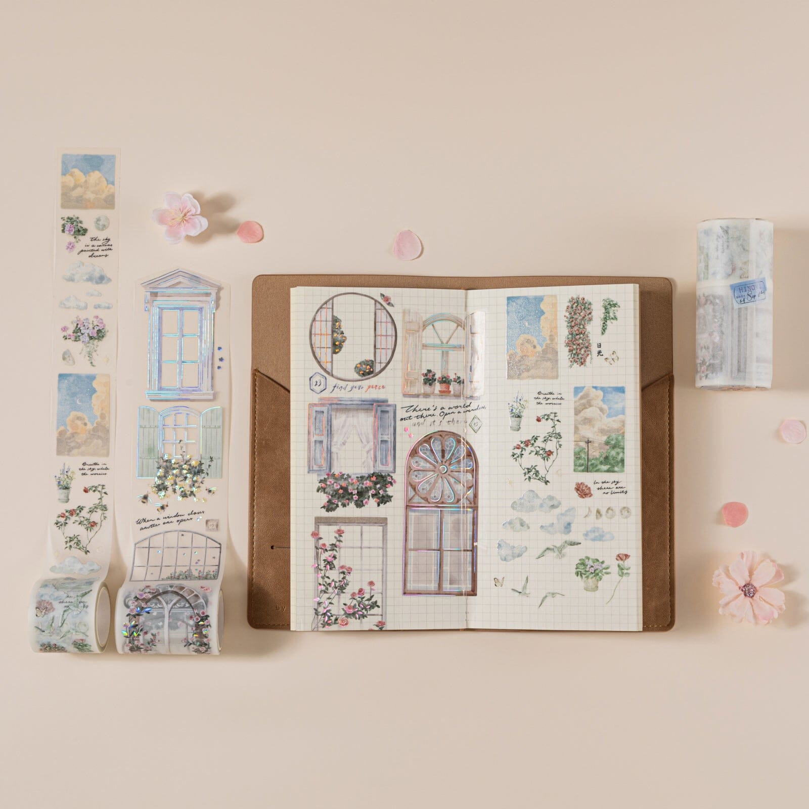 Hinoki - 'Into the Sky' PET Decorative Tape Set