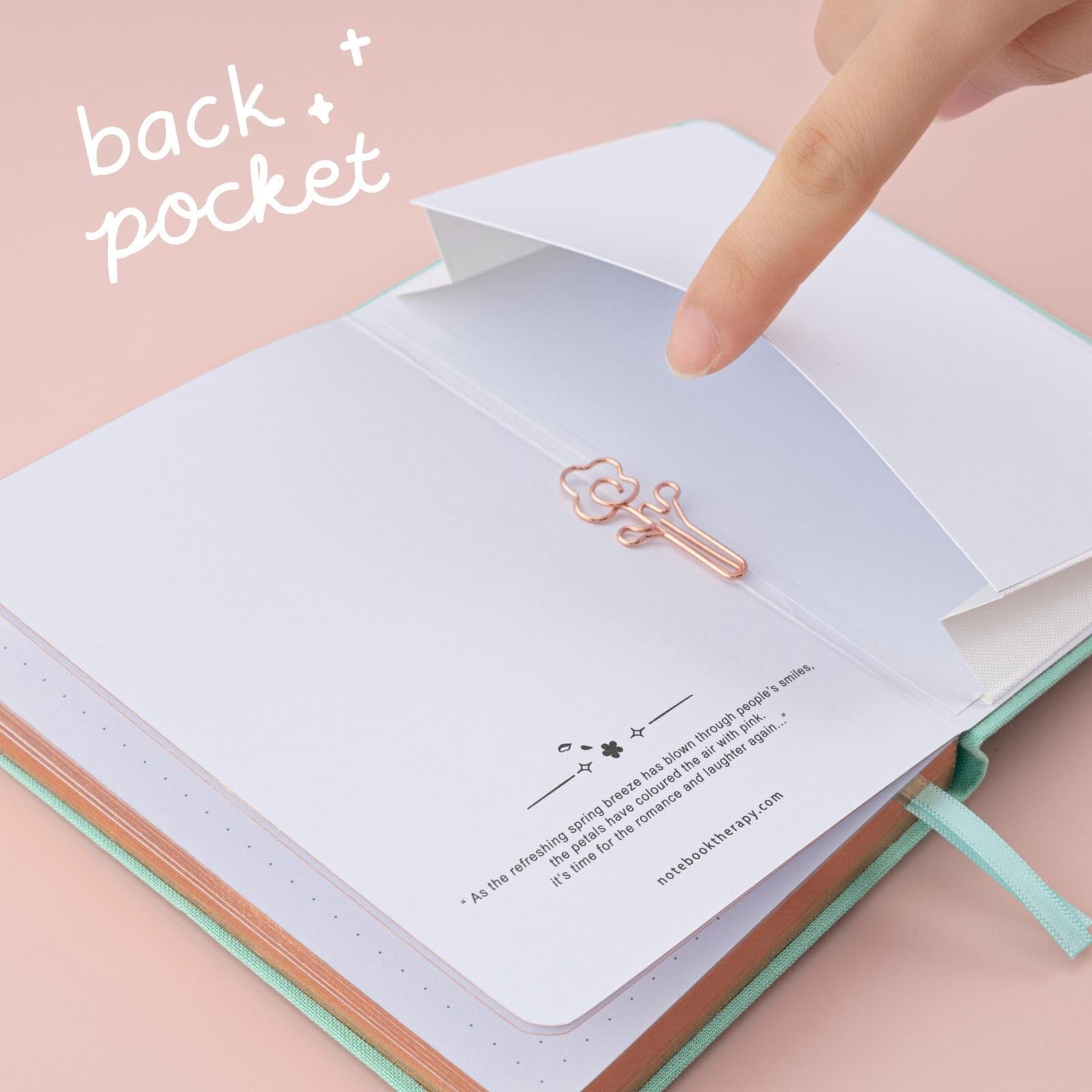 Tsuki 'Sakura Mint' A6 Travel Notebook ☾