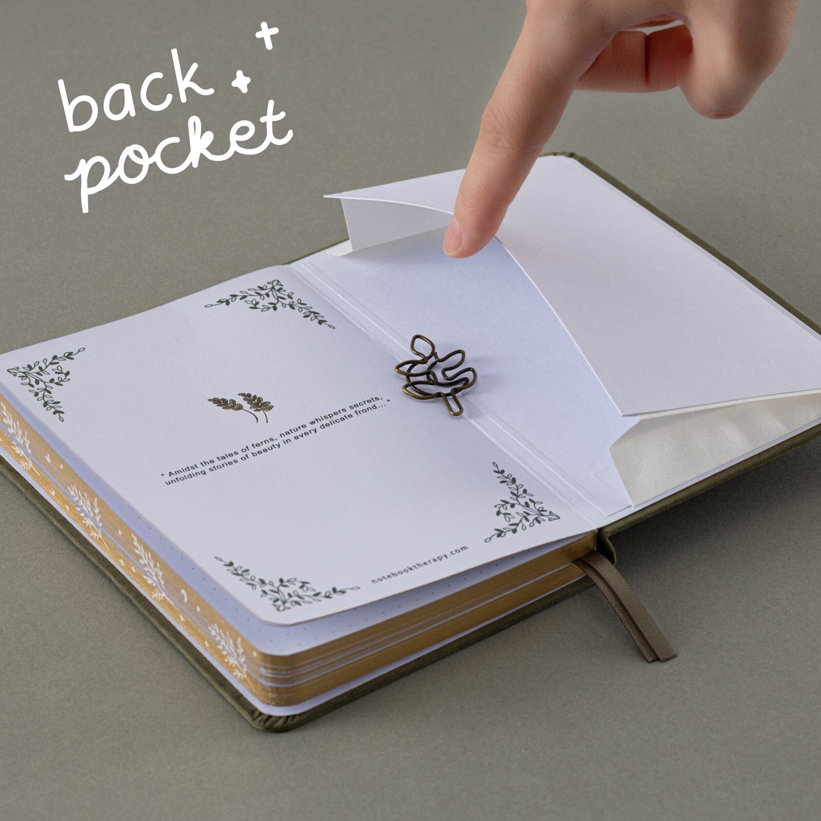 Tsuki 'Fern Fable' A6 Luxury Travel Notebook ☾