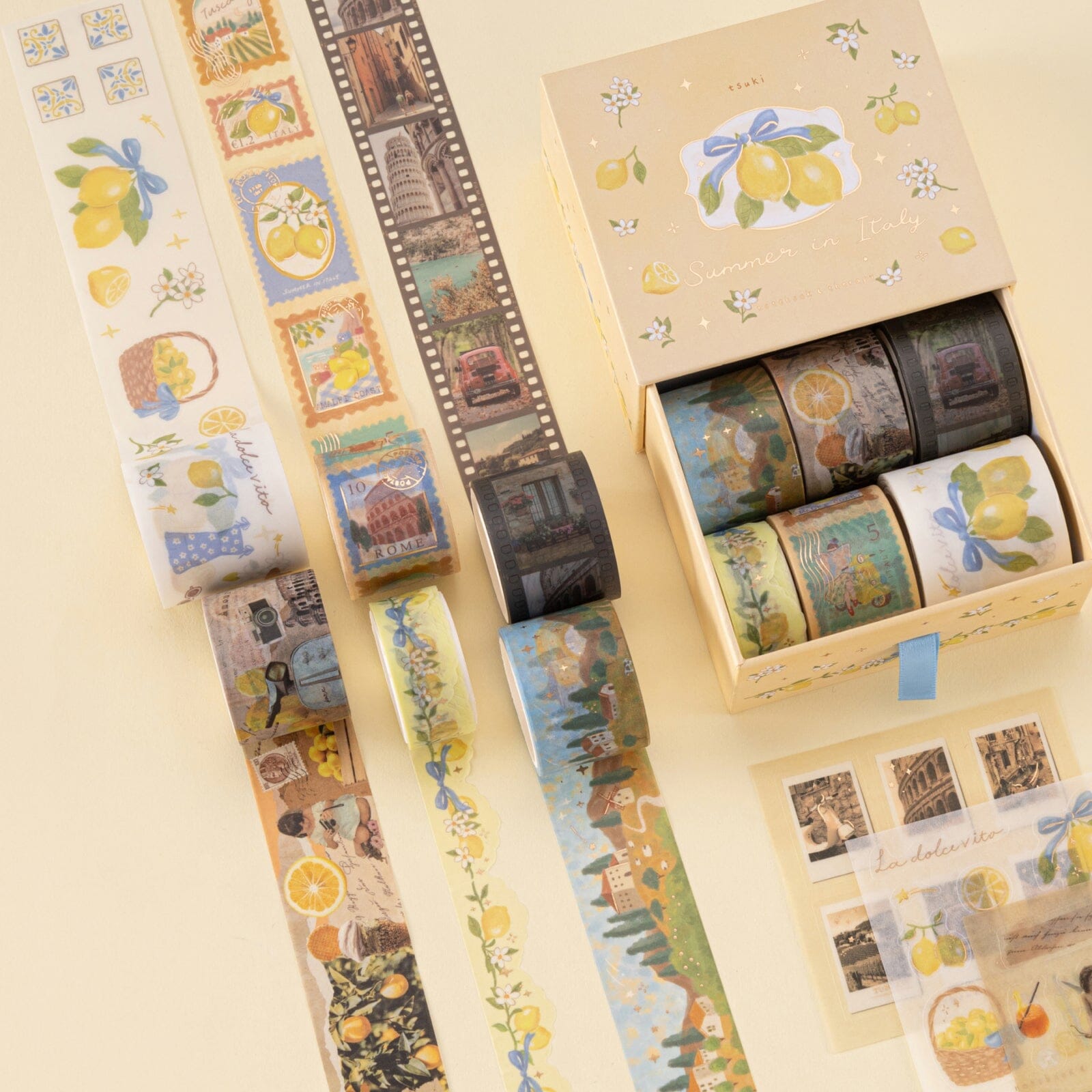 Tsuki 'Summer in Italy' Washi Tape Set ☾