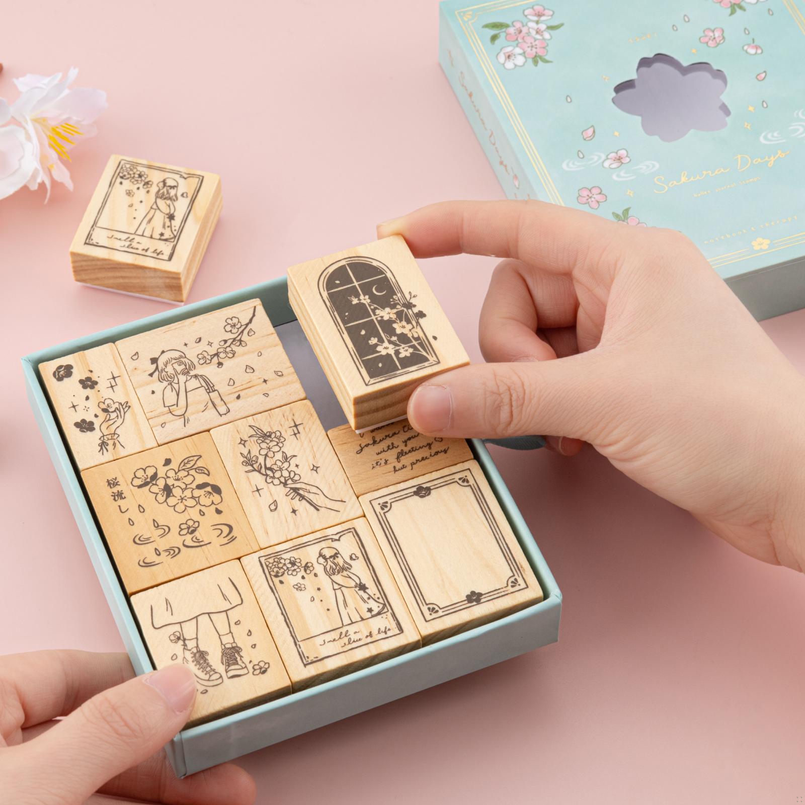 Tsuki 'Sakura Days' Bullet Journal Stamp Set ☾