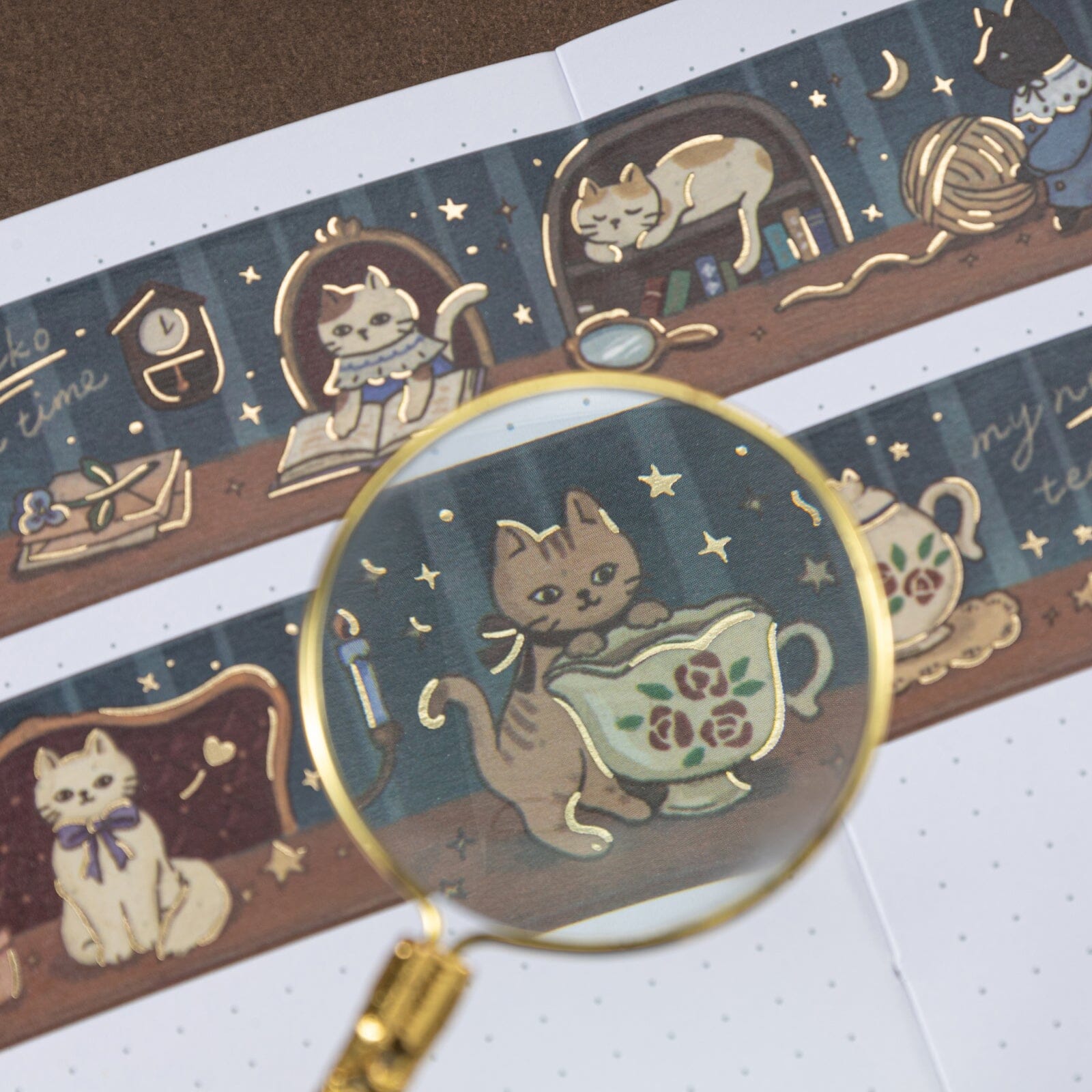 Tsuki 'Vintage Neko' Washi Tape Set ☾