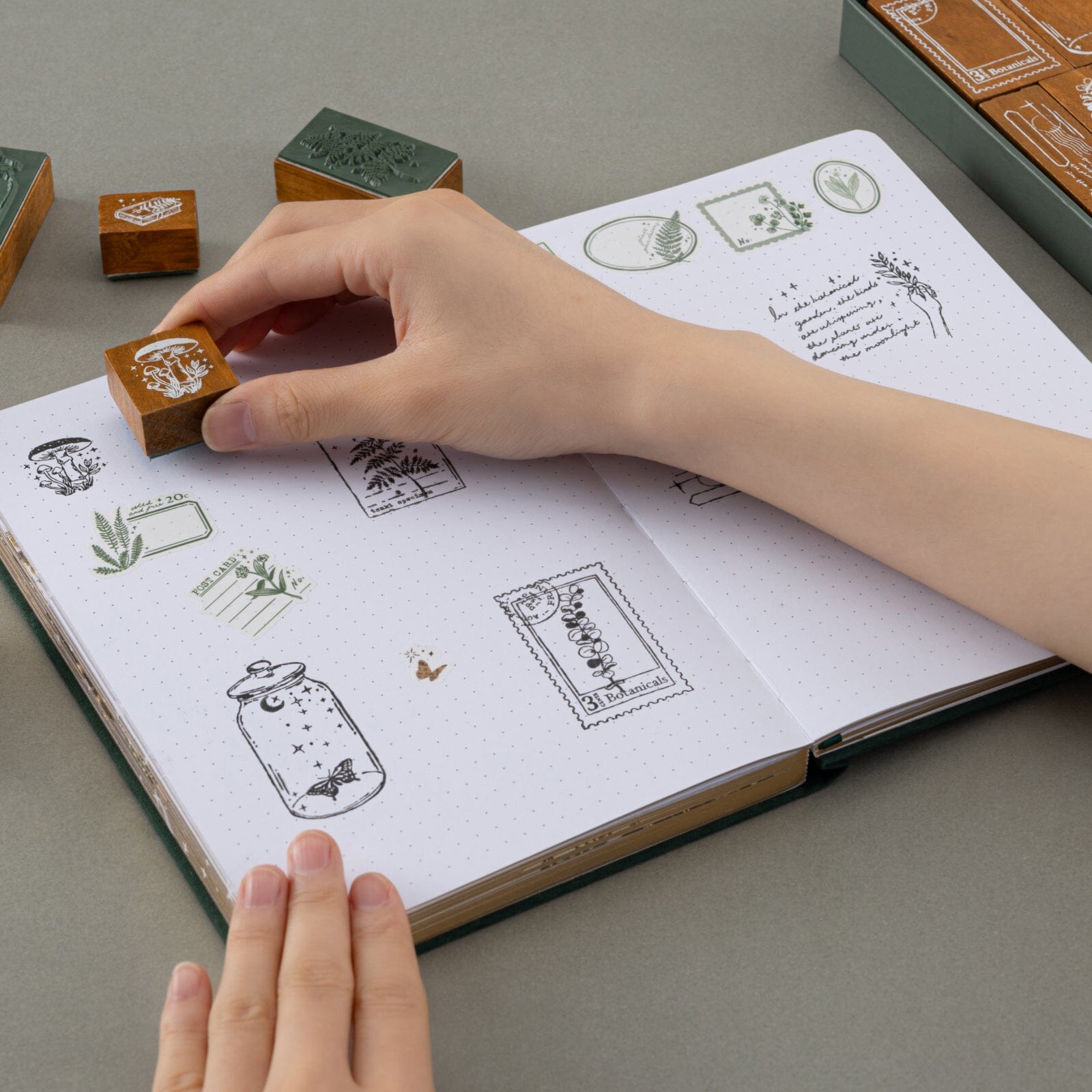 Tsuki 'Whimsical Botanics' Bullet Journal Stamp Set ☾