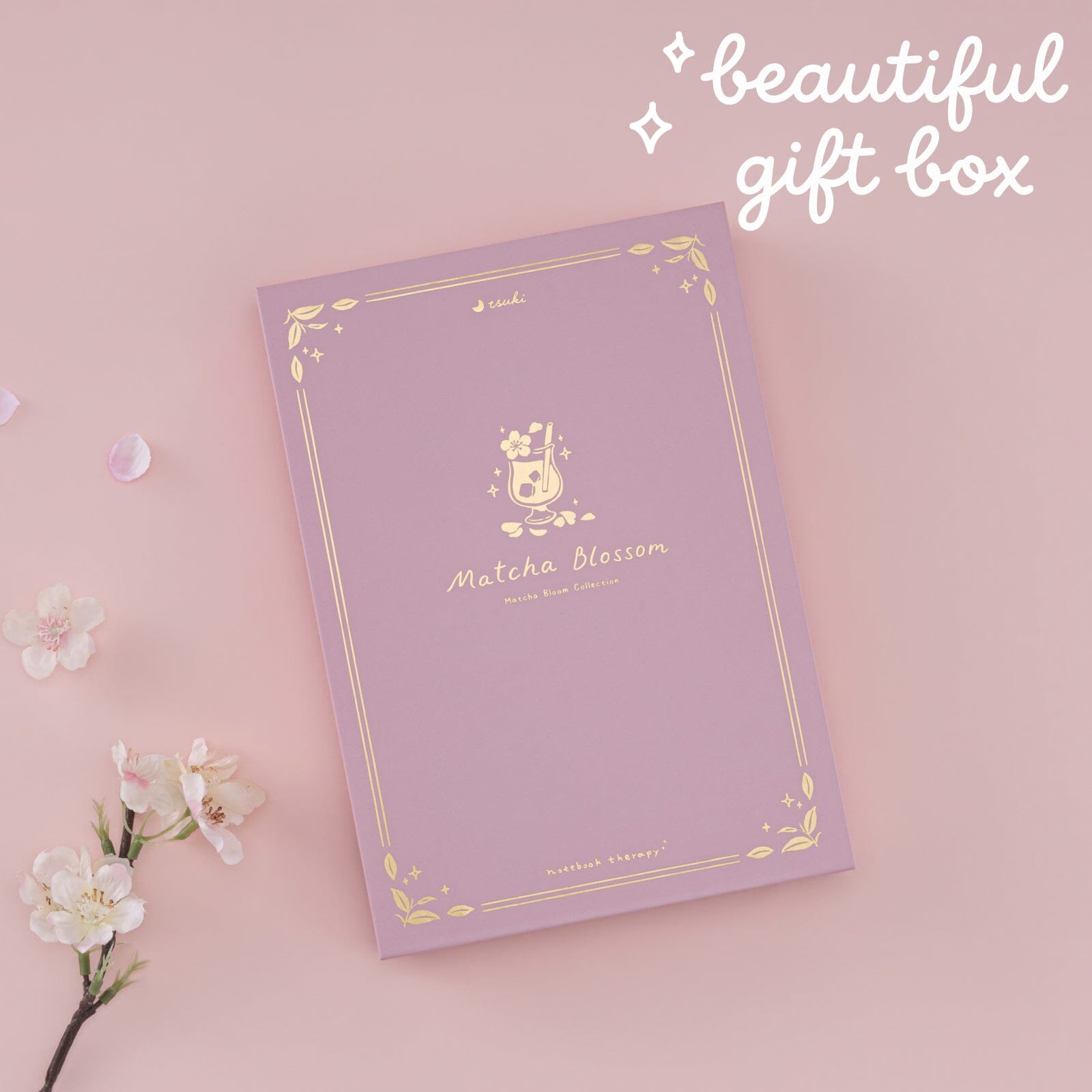 Tsuki 'Matcha Blossom' Limited Edition Luxury Bullet Journal ☾