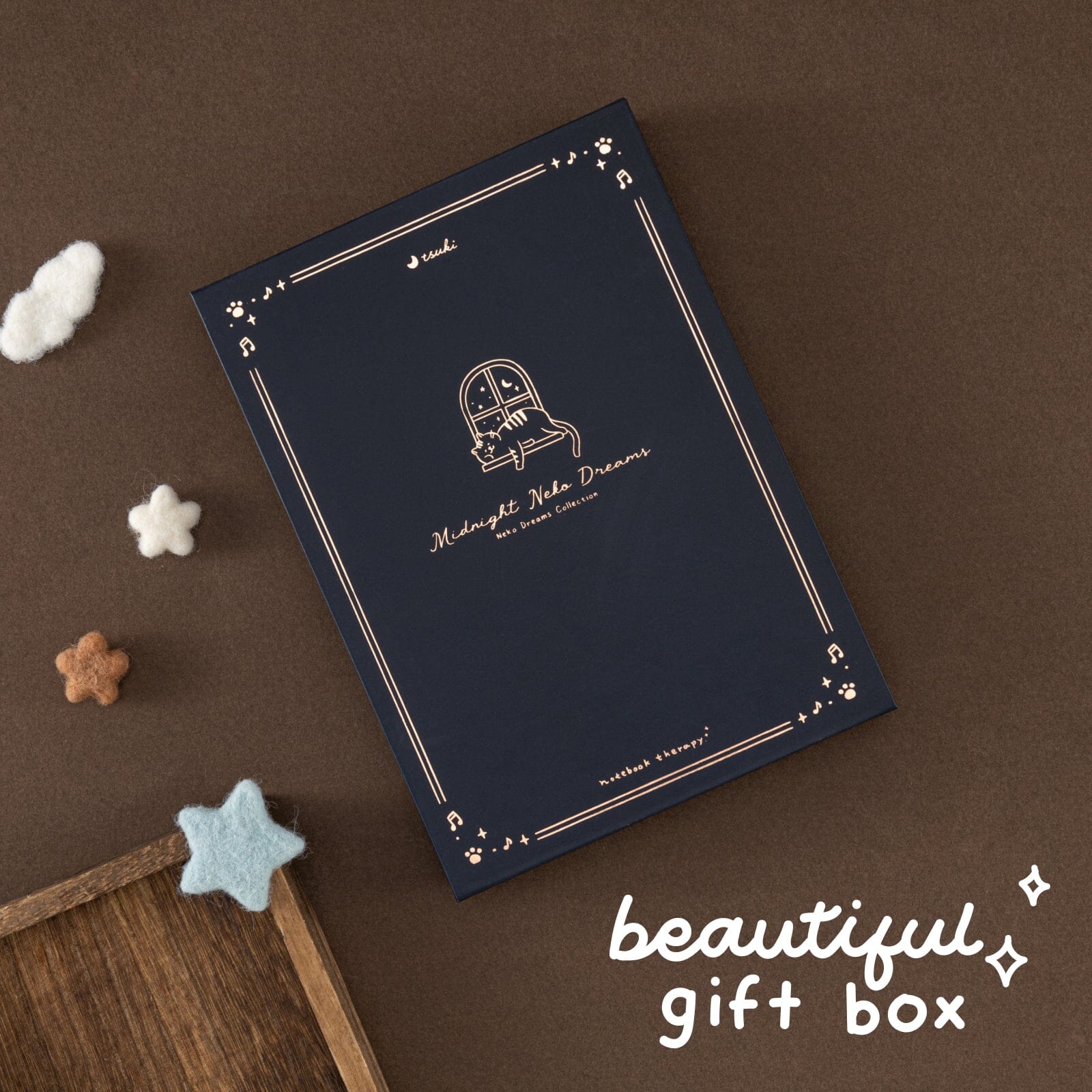 Tsuki 'Midnight Neko Dreams' Limited Edition Bullet Journal ☾