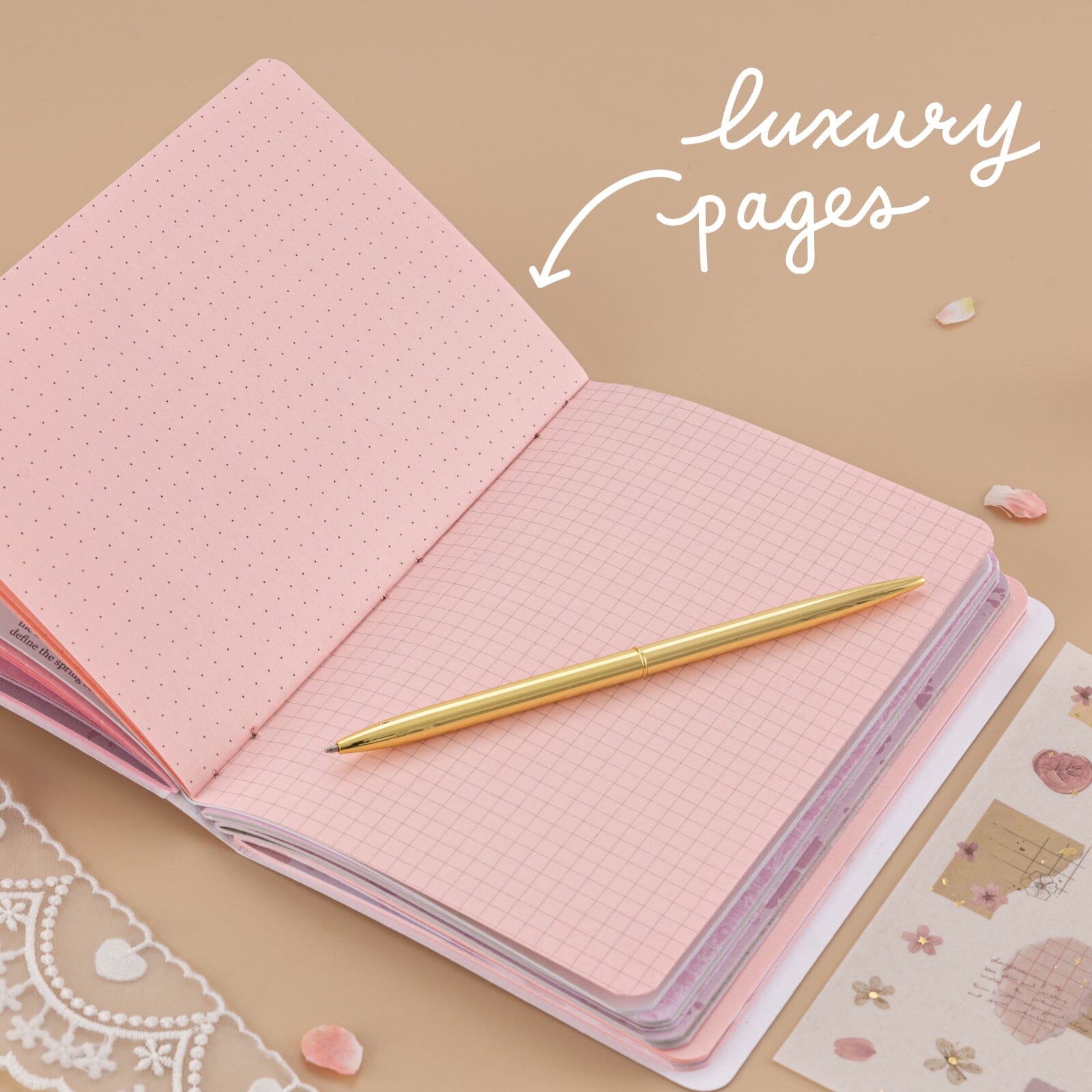 Tsuki Junk Journal Pink Spring Edition Notebook