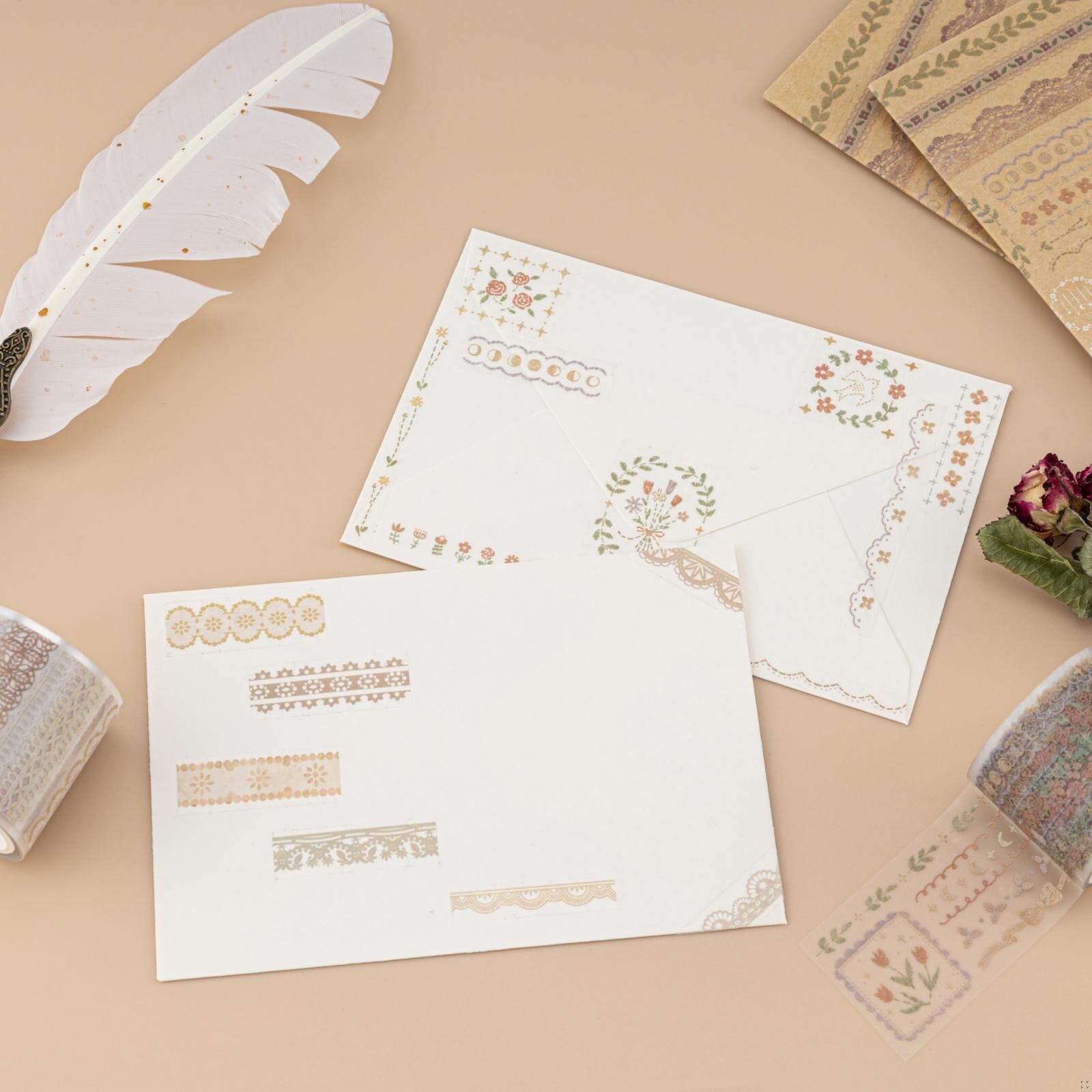 Tsuki 'Lace Dreams' Washi Tape Set ☾