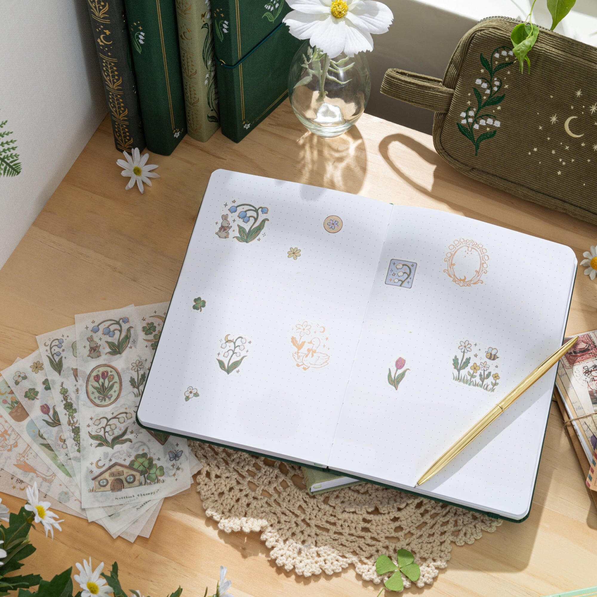 Tsuki 'Evergreen Lily' Limited Edition Bullet Journal ☾