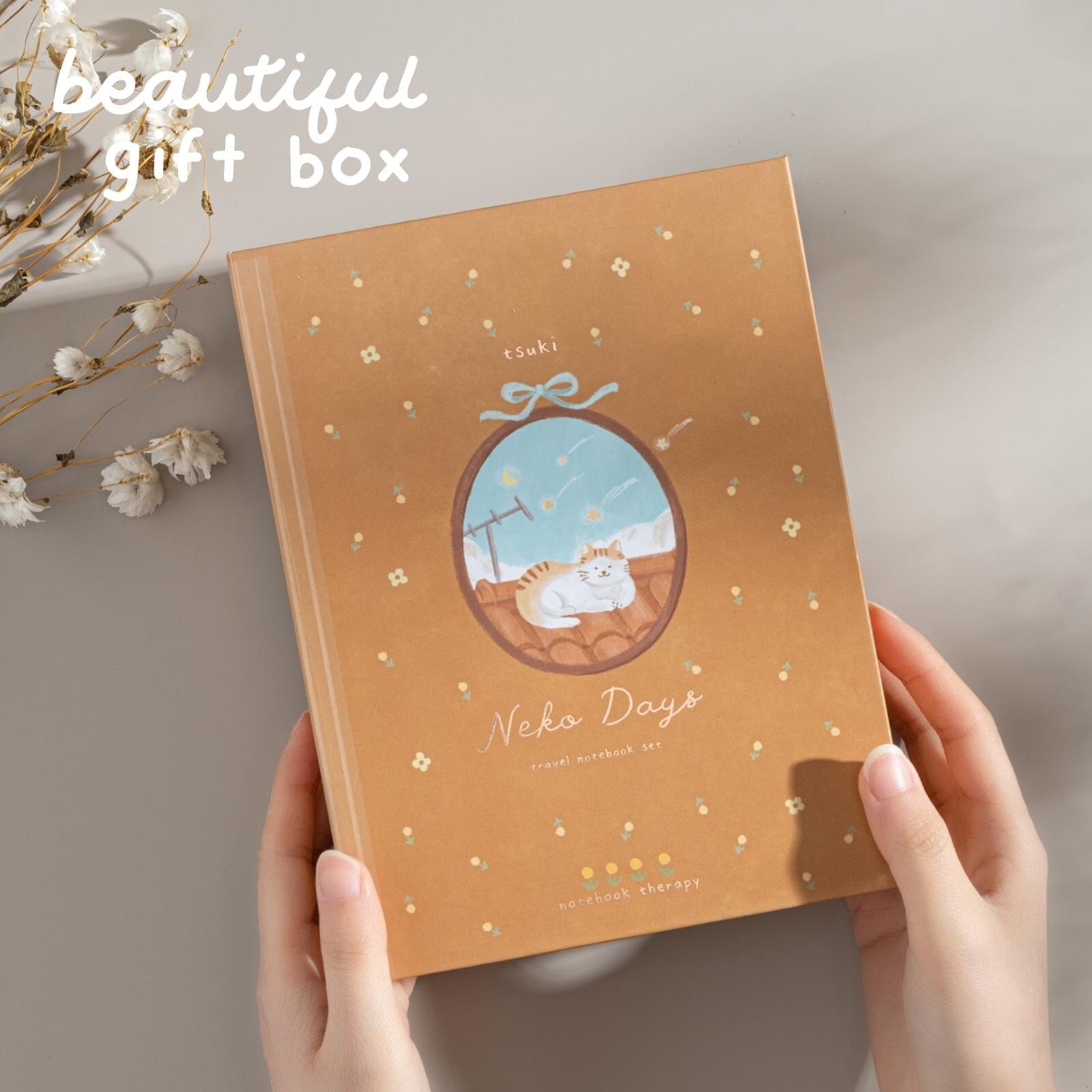 Tsuki 'Neko Days' Travel Notebook Gift Set ☾