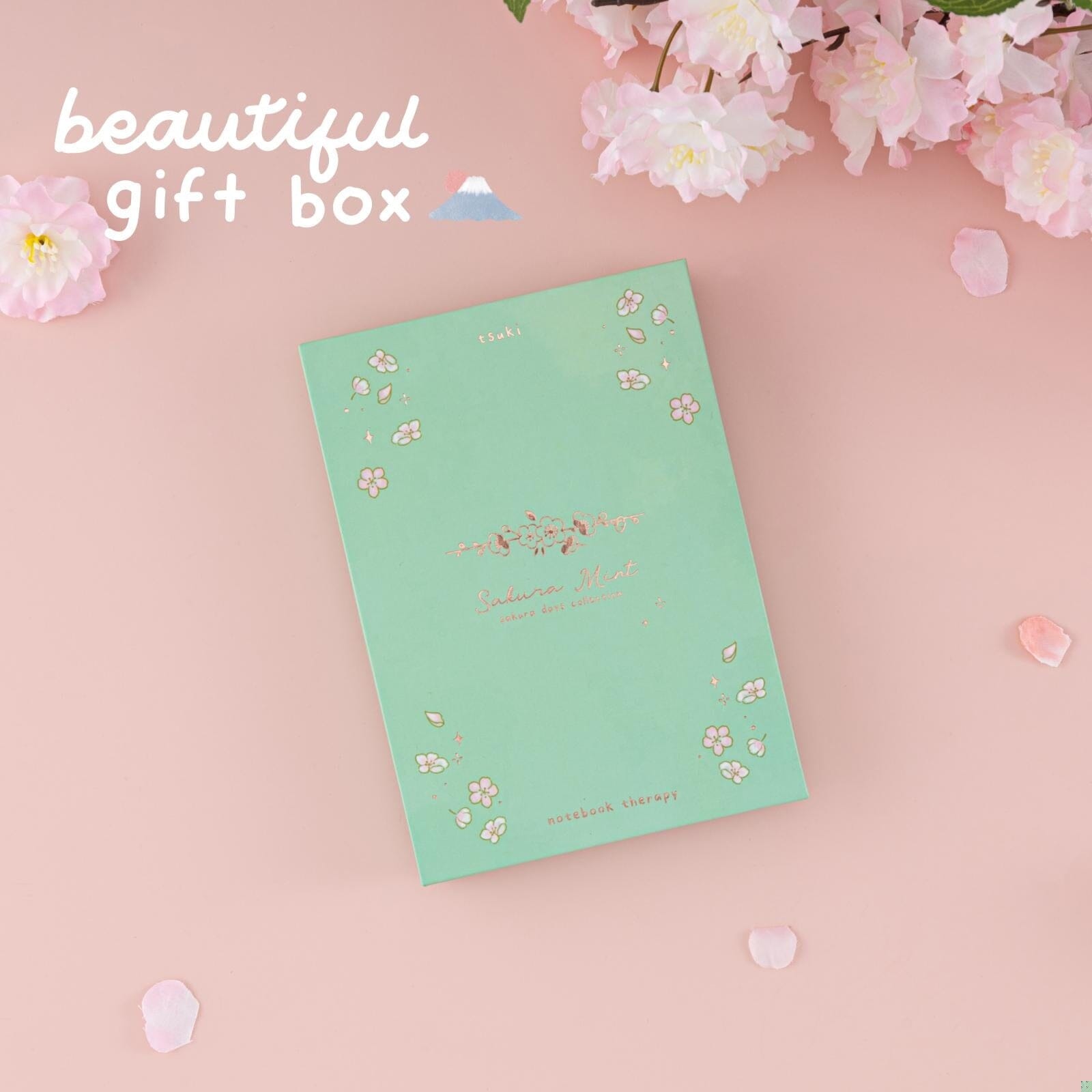 Tsuki 'Sakura Mint' A6 Travel Notebook ☾