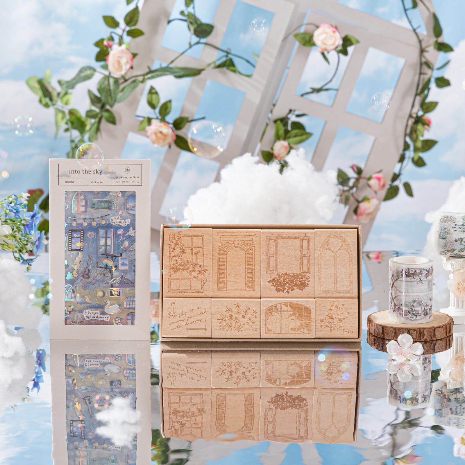 Hinoki - 'Into the Sky' PET Decorative Tape Set