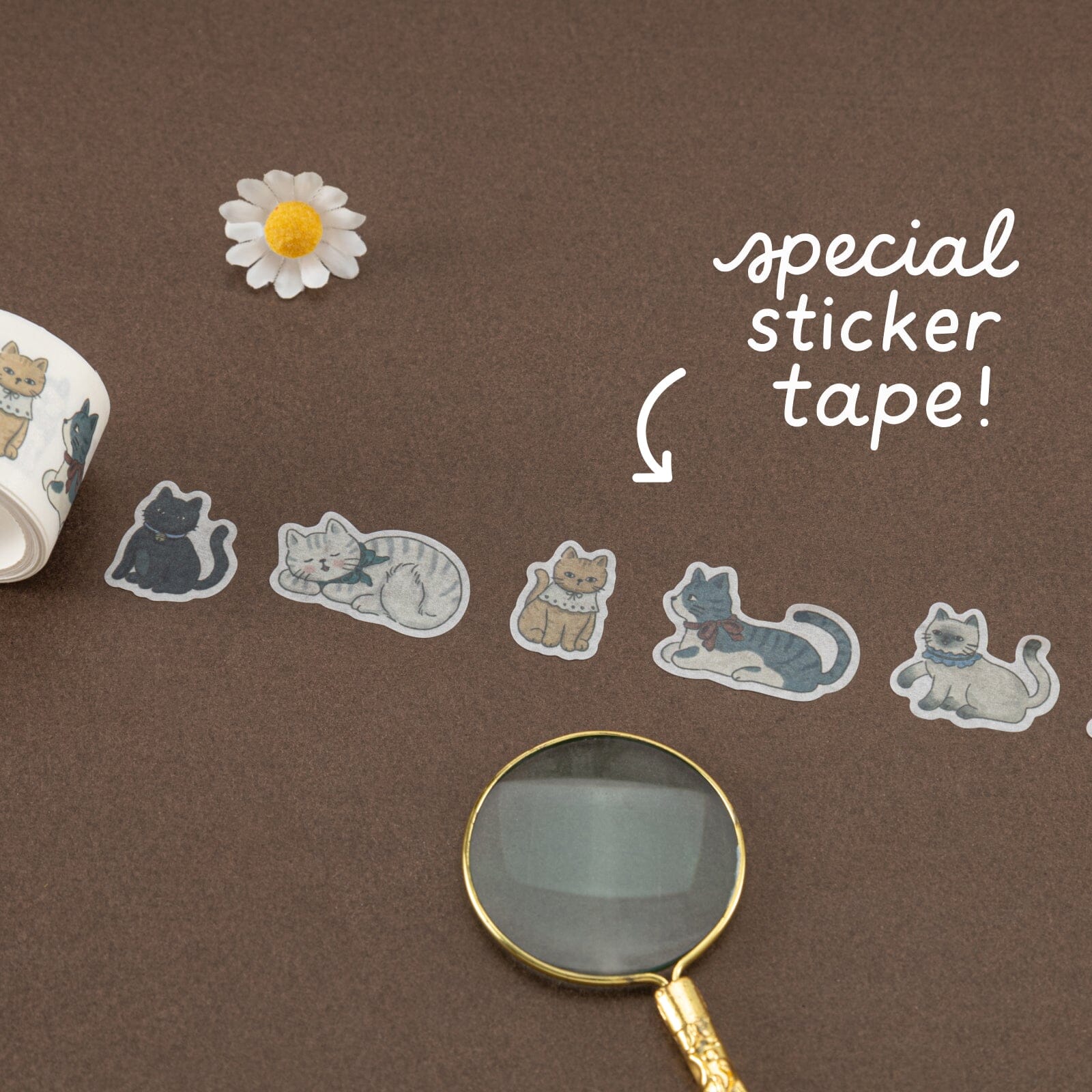 Tsuki 'Vintage Neko' Washi Tape Set ☾
