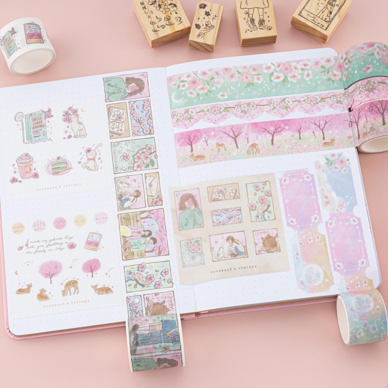 Tsuki 'Sakura Days' Washi Tape Set ☾