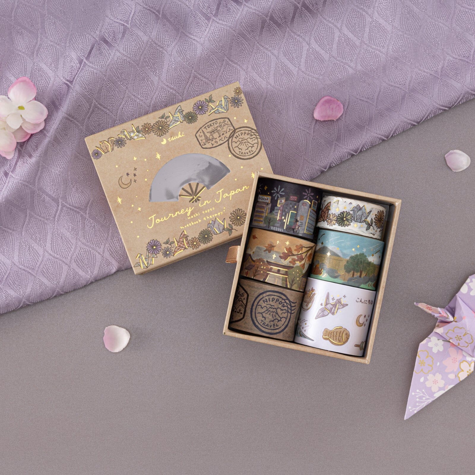 Tsuki 'Journey in Japan' Washi Tape Set ☾