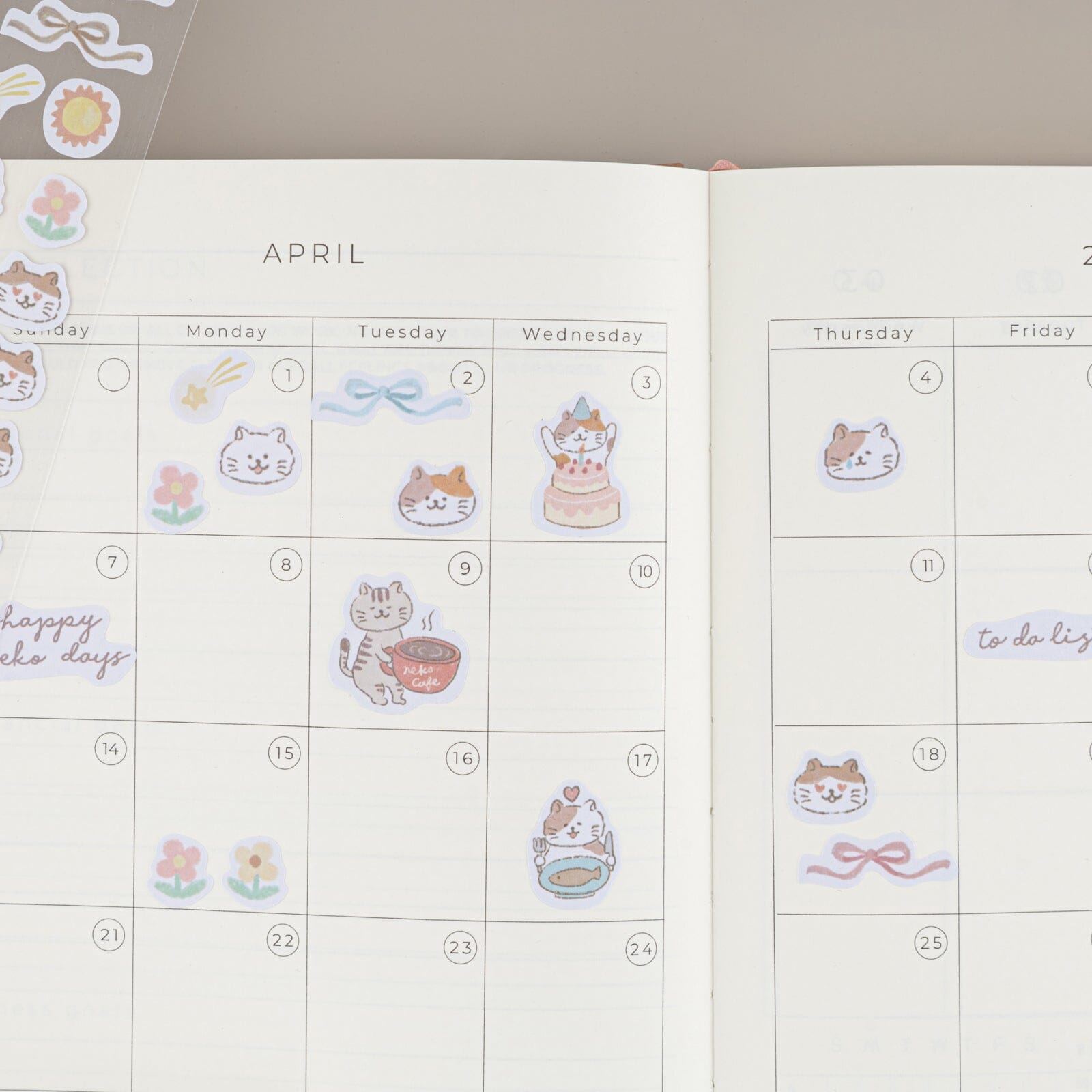 Tsuki 'Neko Days' Travel Notebook Gift Set ☾