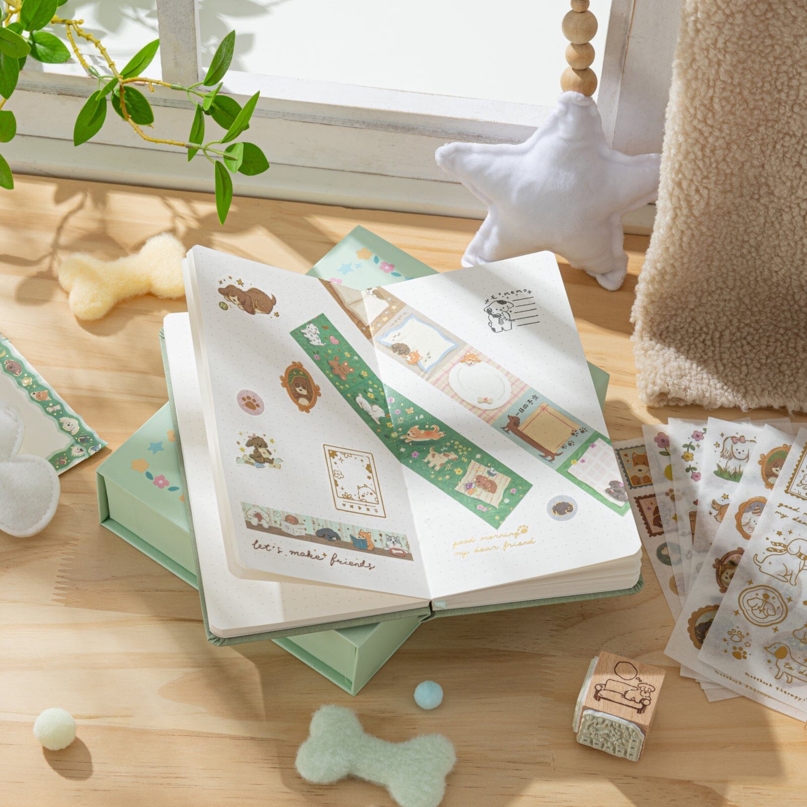 Tsuki 'Puppy Life' Travel Notebook Gift Set ☾