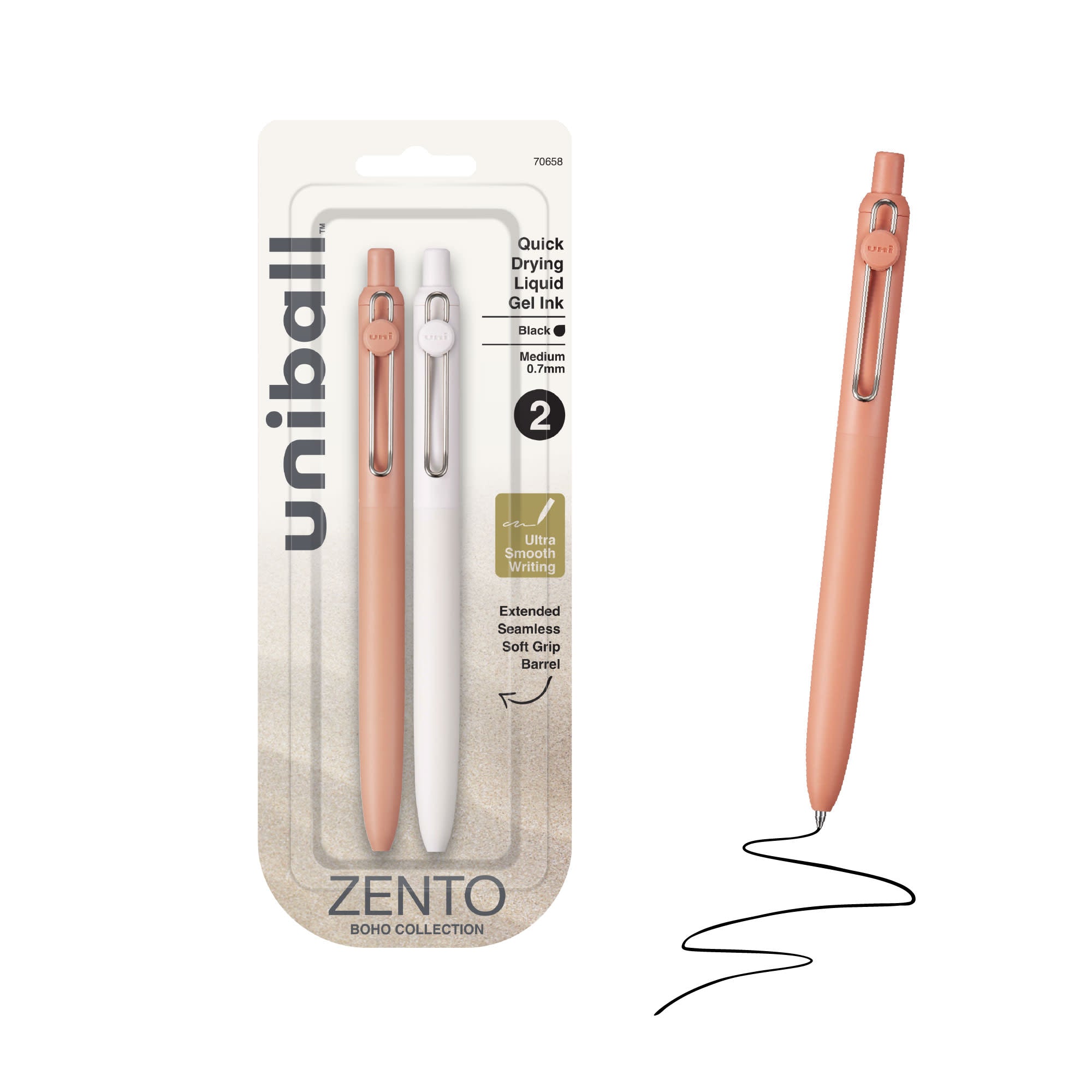 uniball™ Zento, 0.7 mm, Liquid Gel Ink Retractable Pens