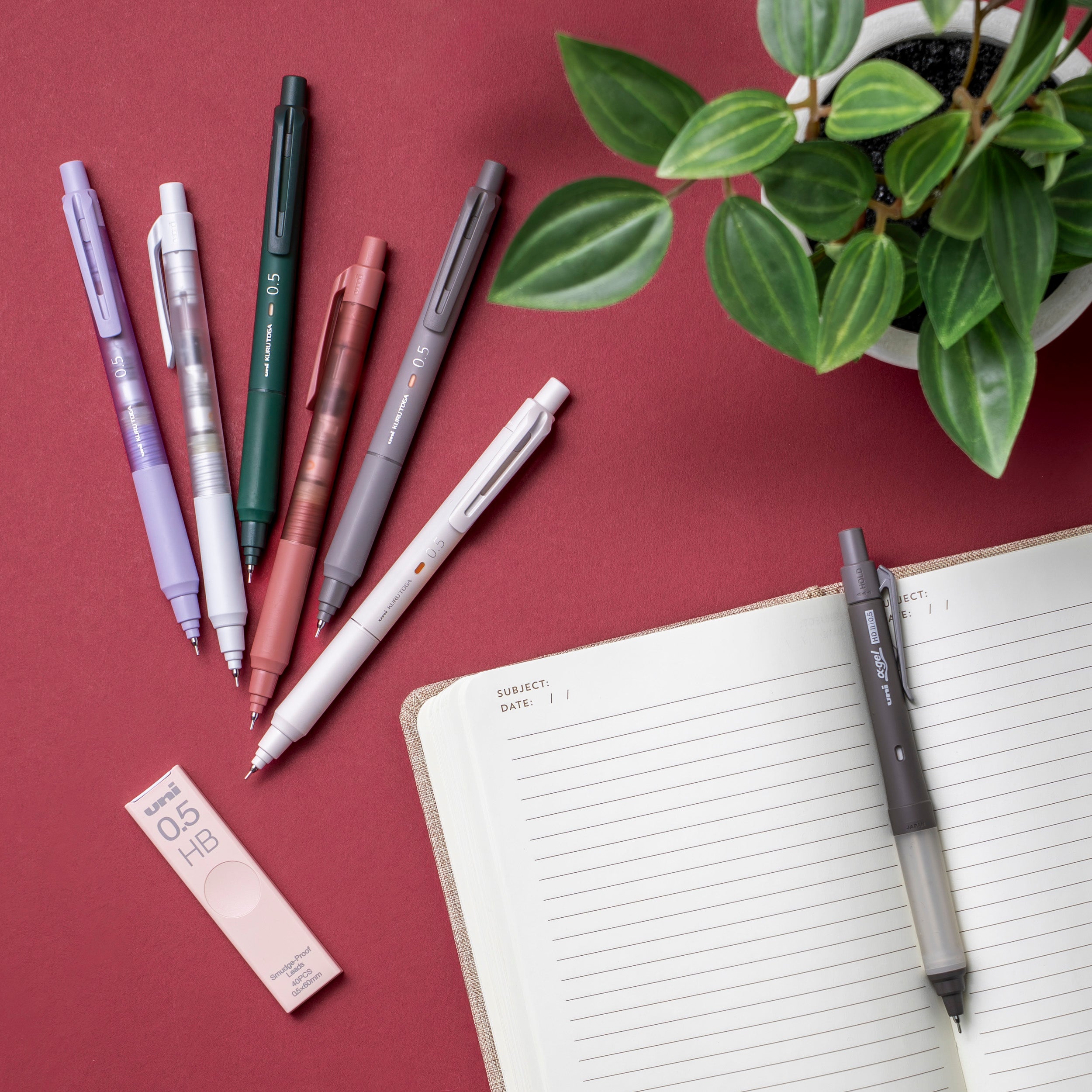 uniball Kuru Toga M5-KS Mechanical Pencil, Limited Edition Make-up Colors