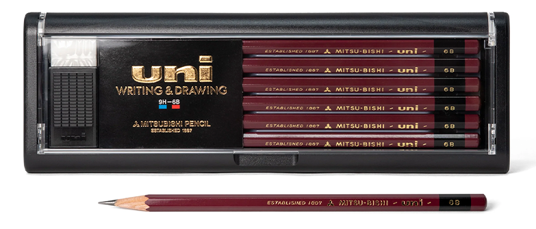 uniball™ Hi-uni Wooden Pencil, 12-pack
