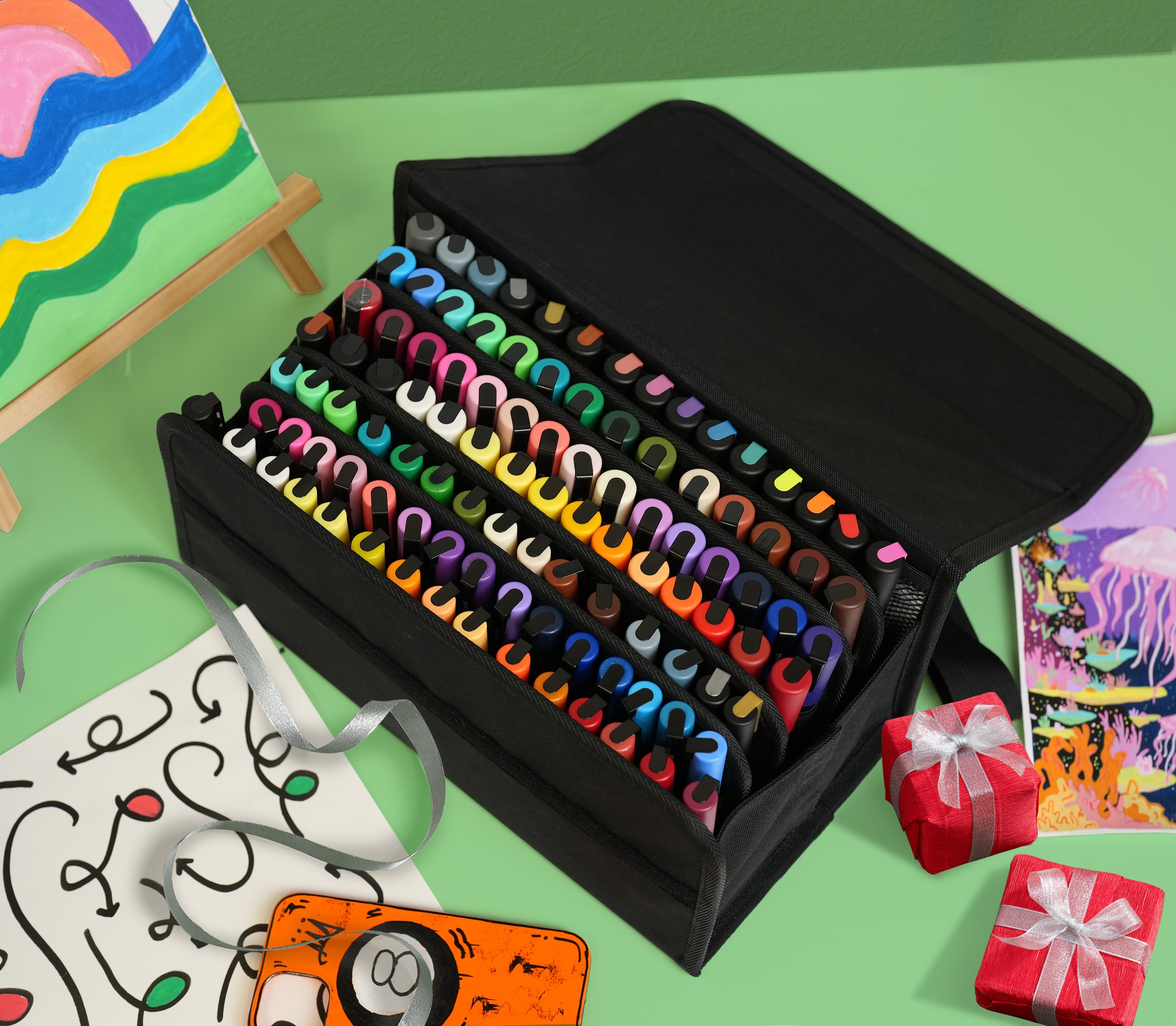 uni® POSCA® Exclusive Special Edition Set, 105 Count Kit including 3M & 5M Colours