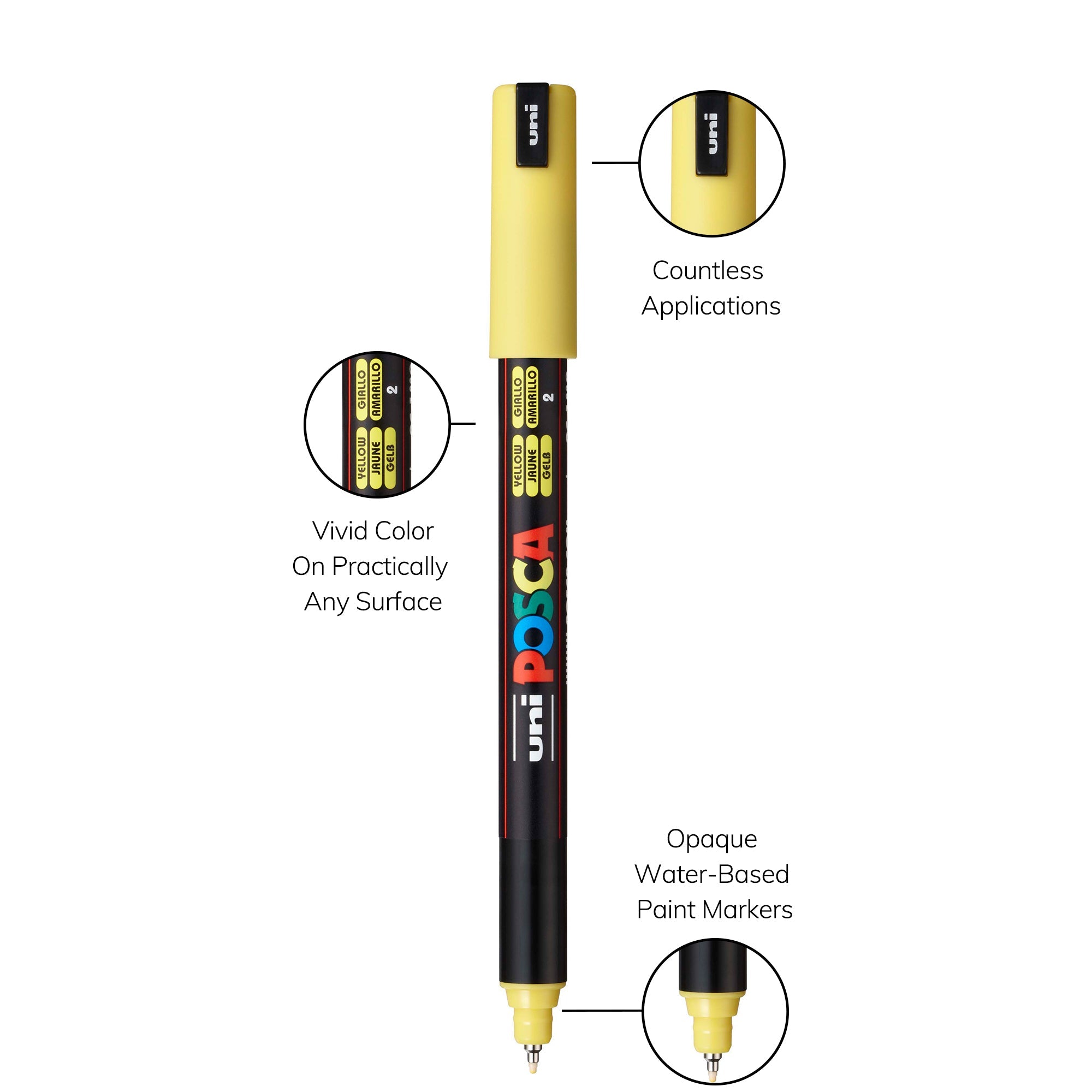 uni® POSCA® PC-1MR Water-Based Paint Markers (8 Pack)
