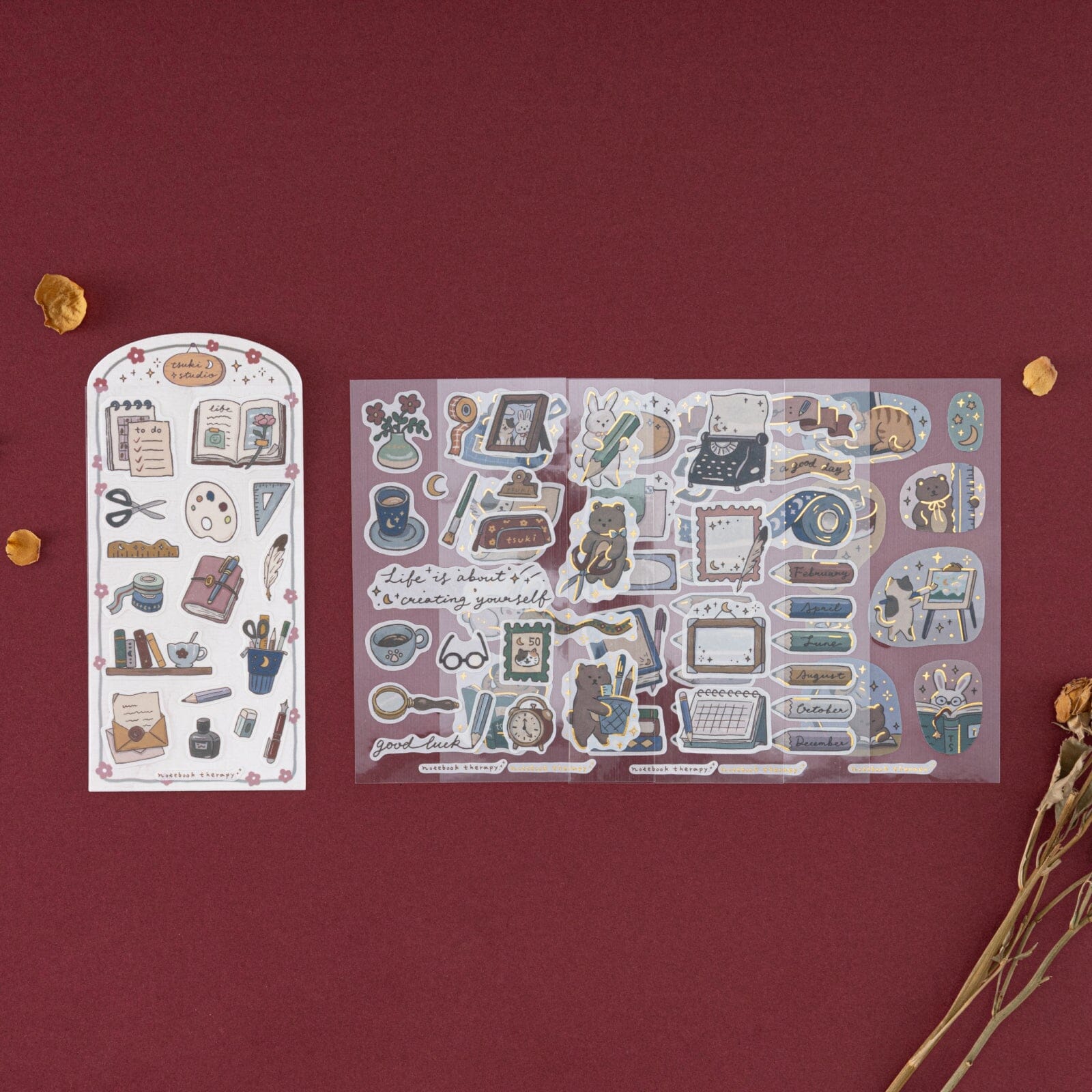 Tsuki ‘Tsuki Studio’ Sticker Set ☾