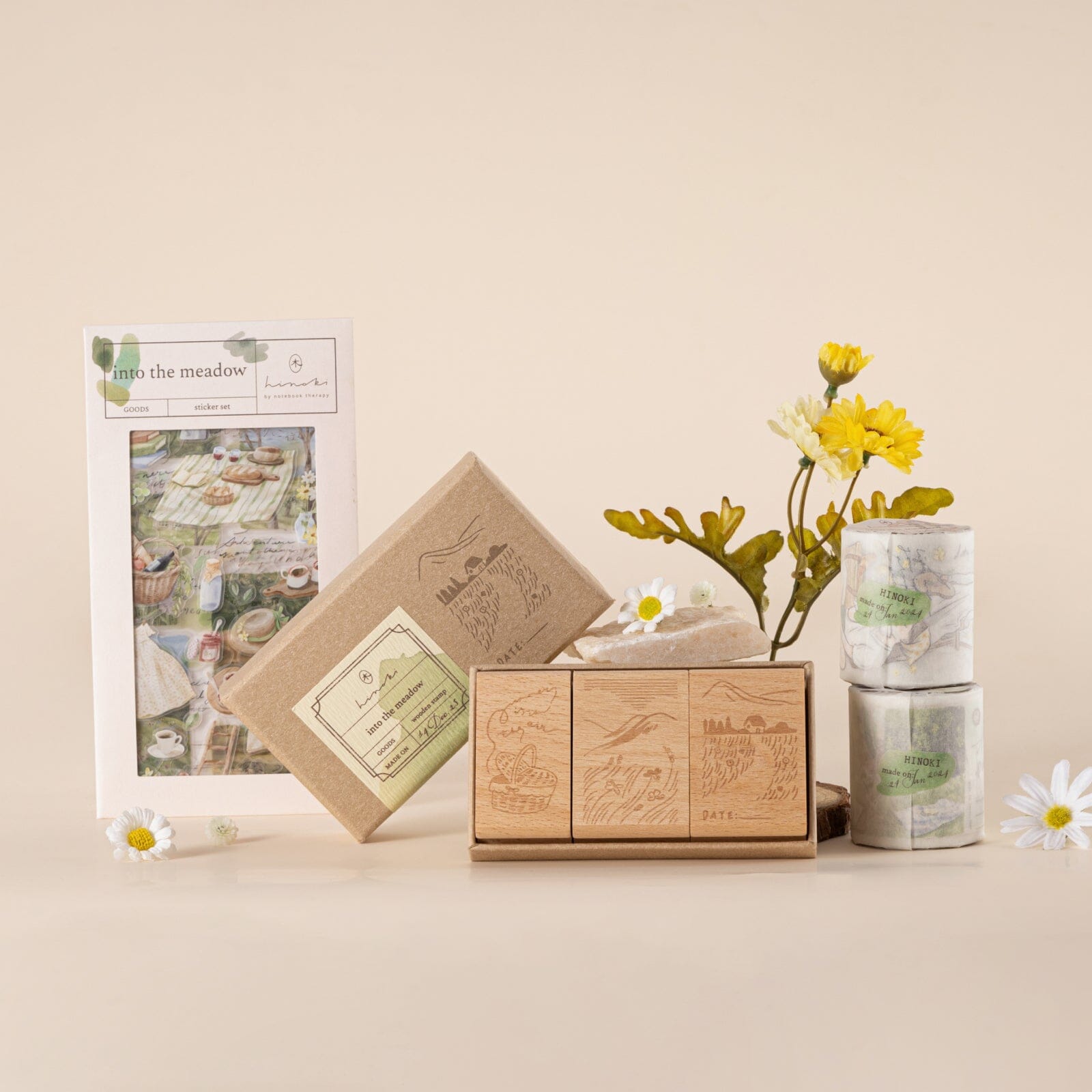 Hinoki - 'Into the Meadow' PET Decorative Tape - Meadow Picnic