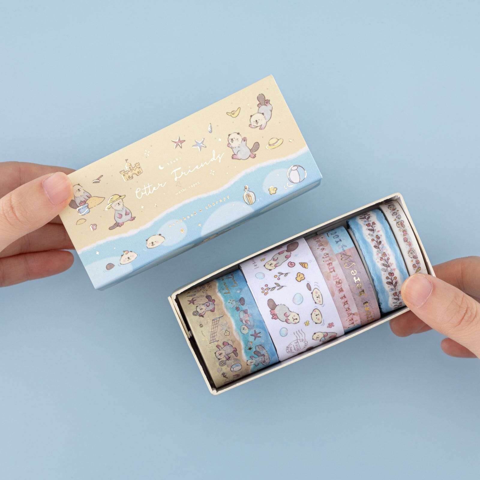 Tsuki 'Otter Friends' Washi Tape Set ☾