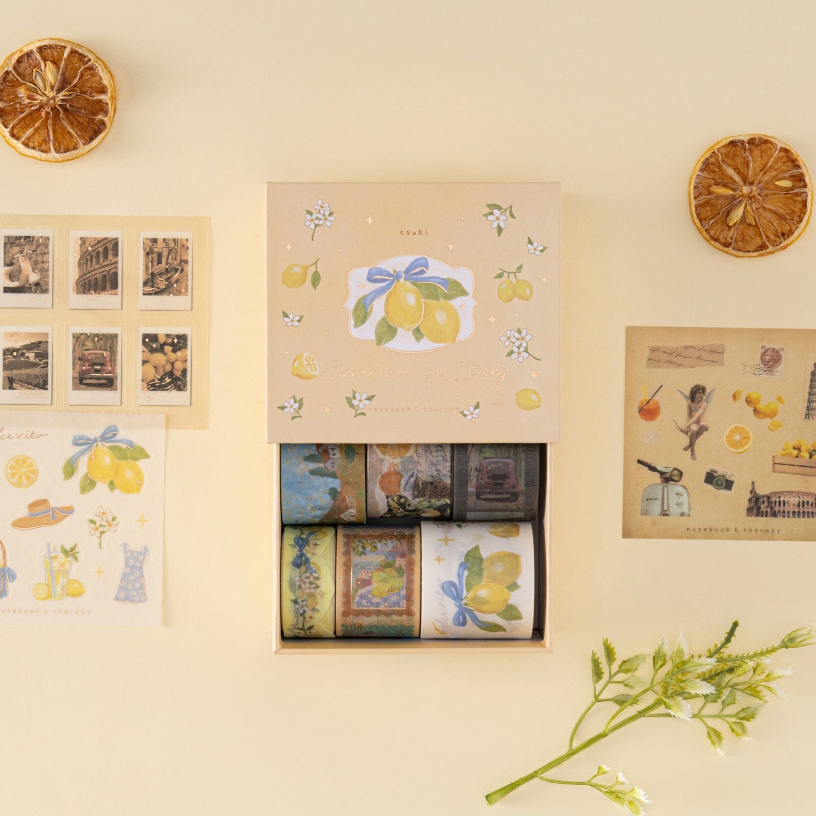 Tsuki 'Summer in Italy' Washi Tape Set ☾