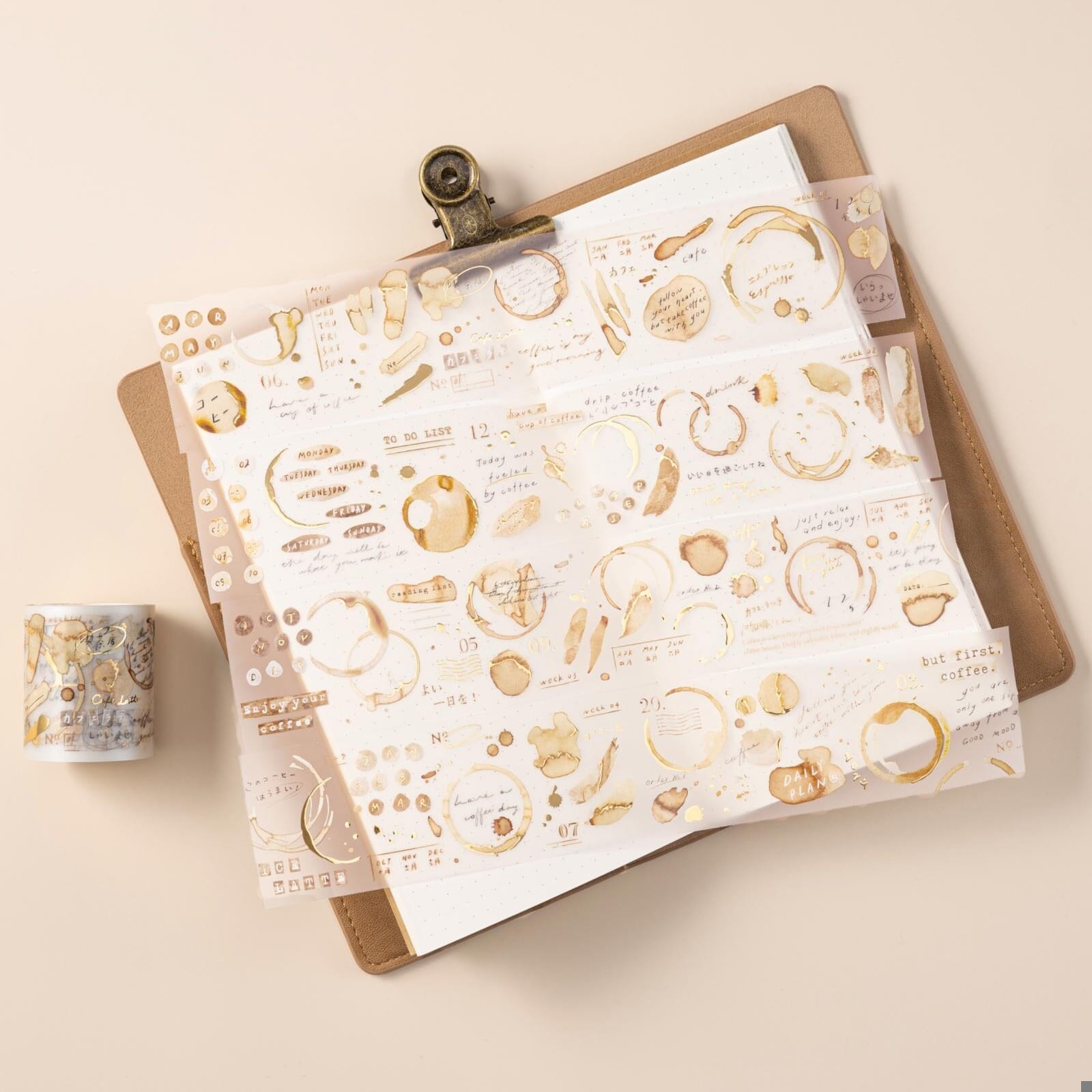 Hinoki - 'Into the Cafe' PET Decorative Tape Set