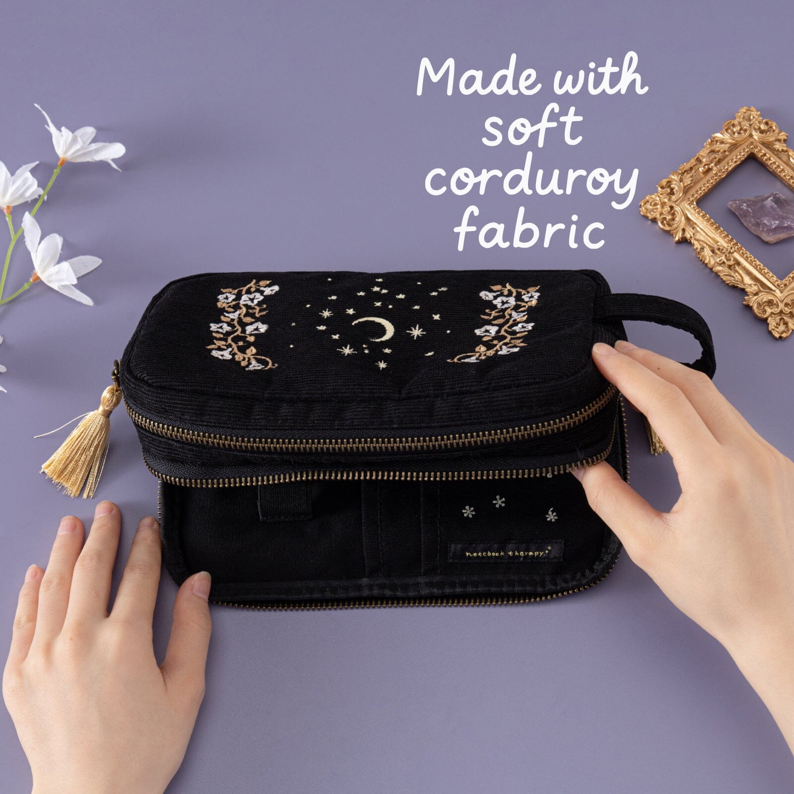 Tsuki 'Moonflower Magic' Travel Pen Pouch ☾