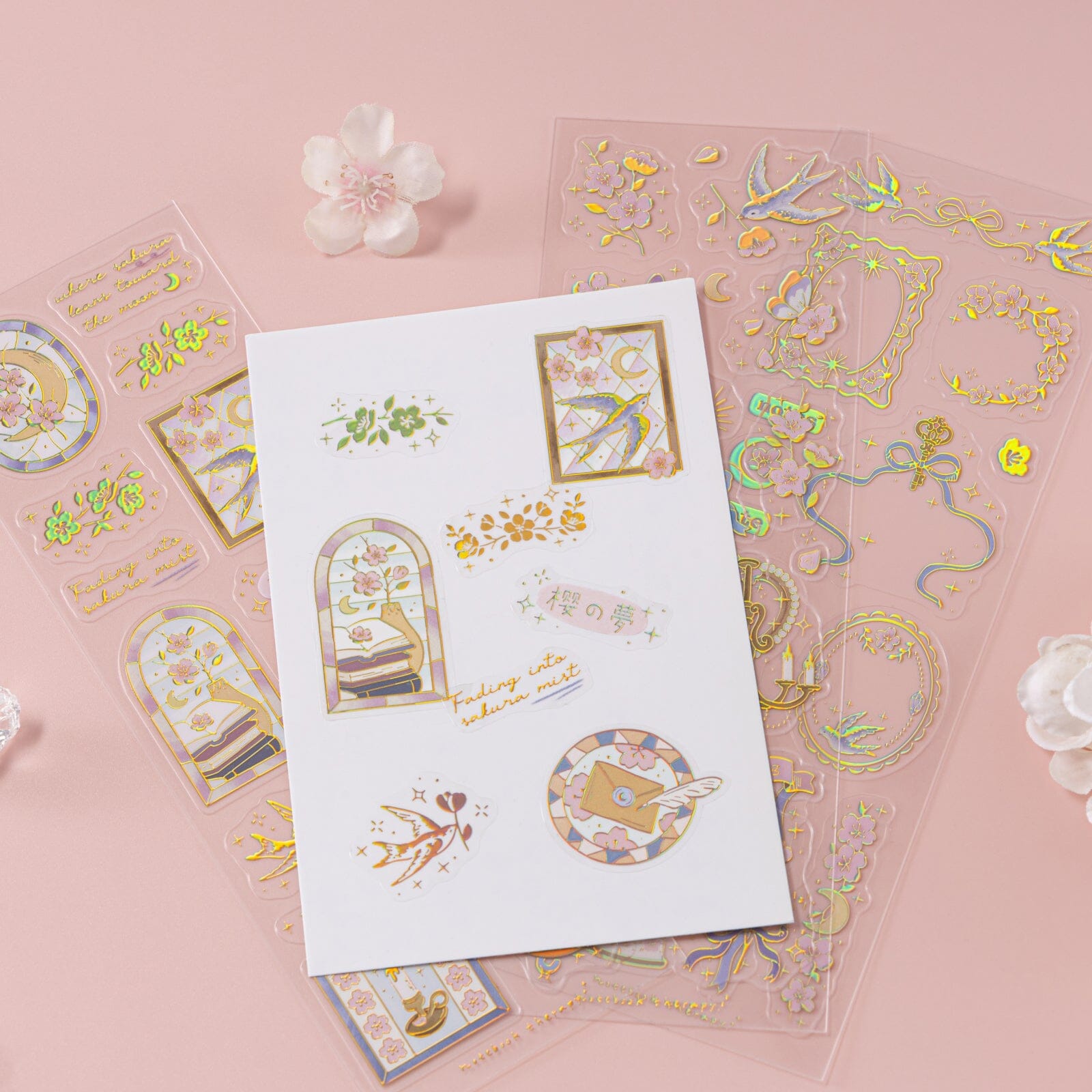 Tsuki 'Sakura Vintage' 3D Sticker Set ☾