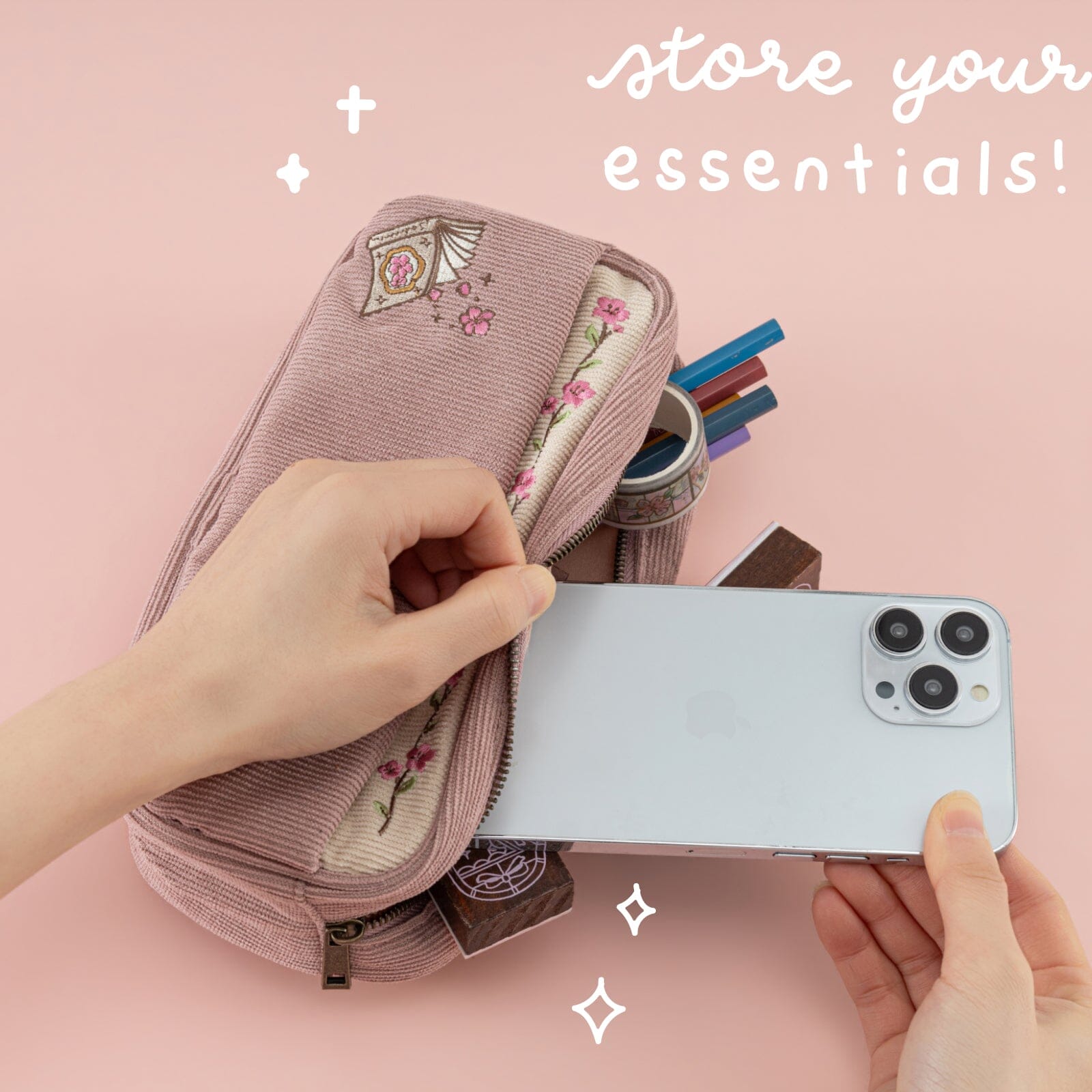 Tsuki 'Sakura Story' Pen Pouch ☾