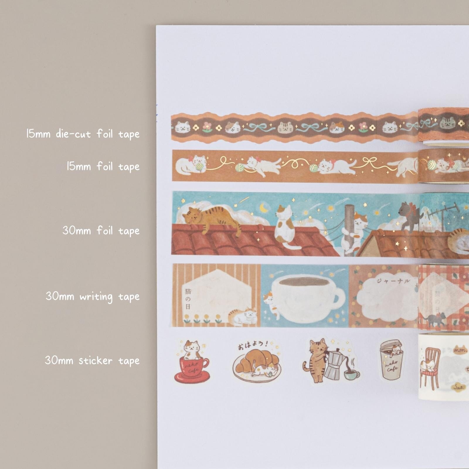 Tsuki 'Neko Days' Travel Notebook Gift Set ☾