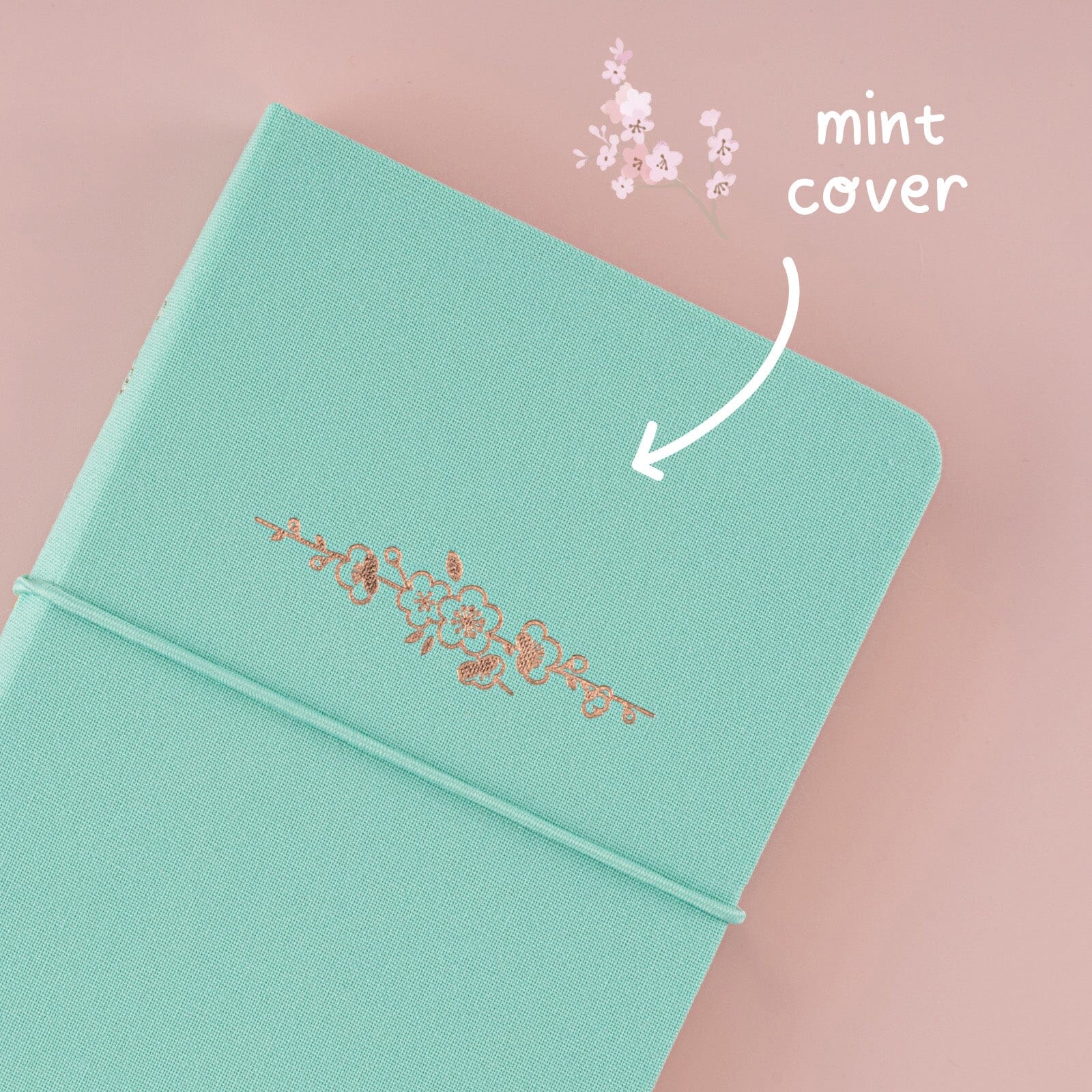 Tsuki 'Sakura Mint' A6 Travel Notebook ☾