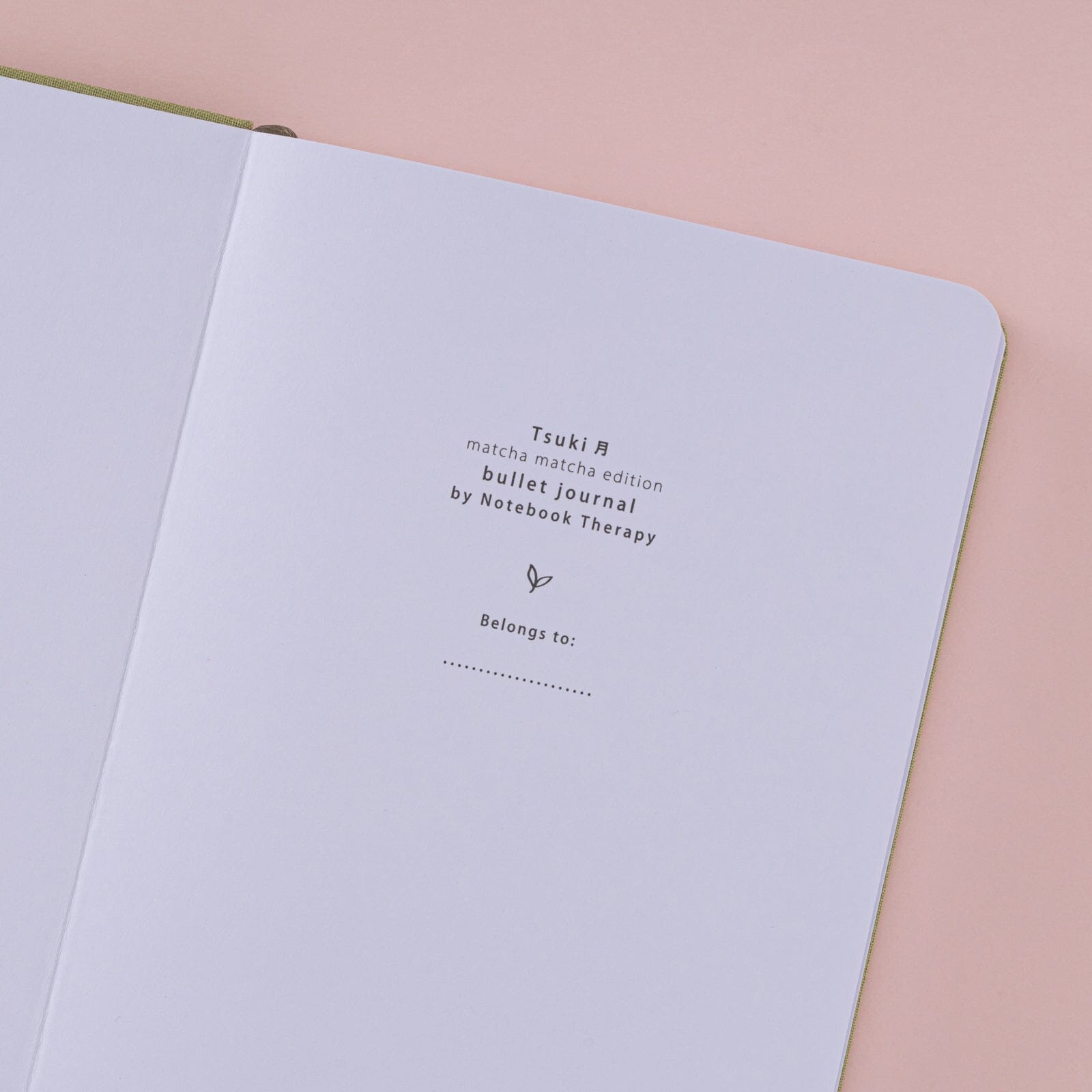 Tsuki 'Matcha Matcha' Limited Edition Bullet Journal ☾